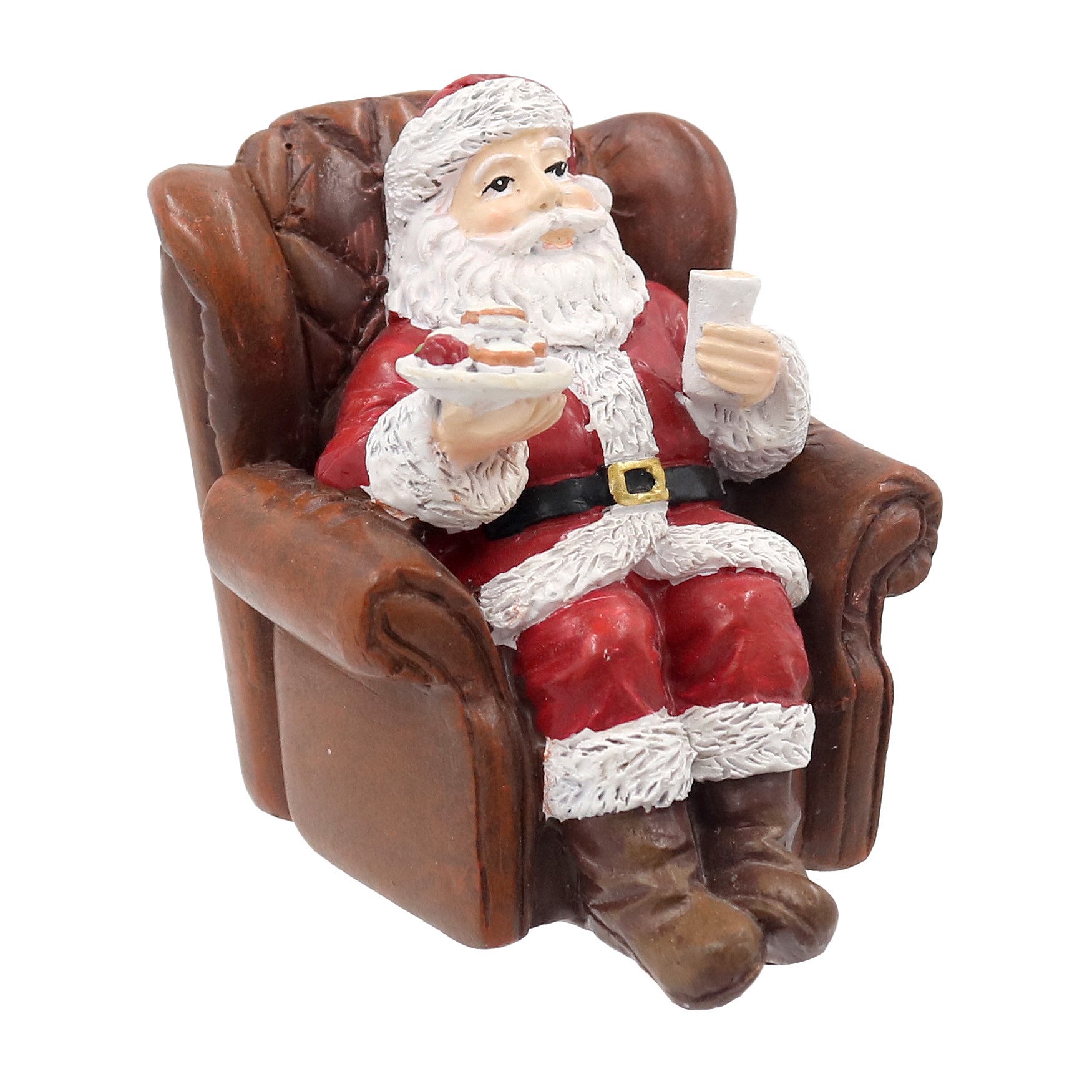 slide 3 of 4, Mini Santa Sitting In Armchair Decoration By Ashland, null