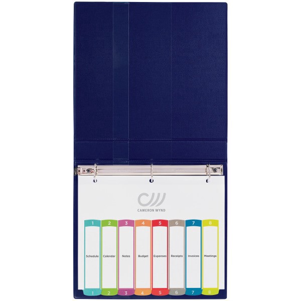 slide 9 of 9, Avery Preprinted Tab Dividers, White/Multicolor, 8 ct; 8 1/2 in x 11 in