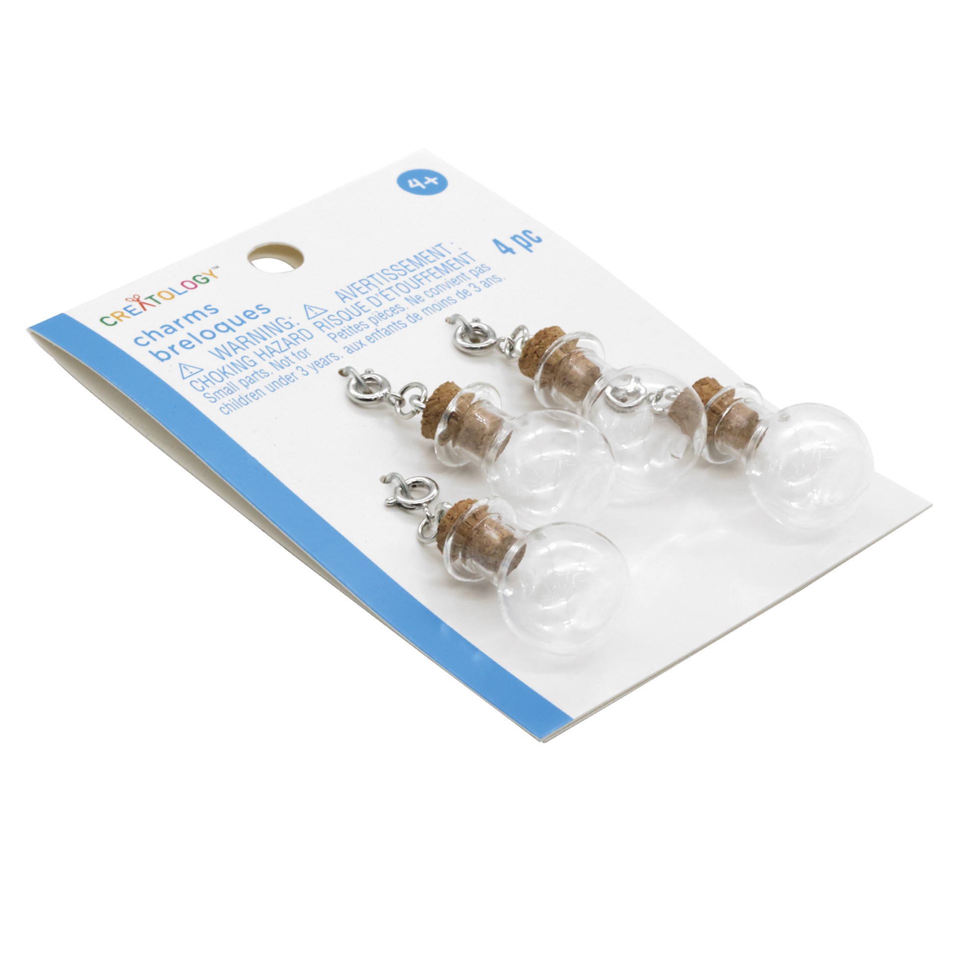 slide 3 of 5, Clear Potion Bottle Charms, 4ct. By Creatology, 4 ct