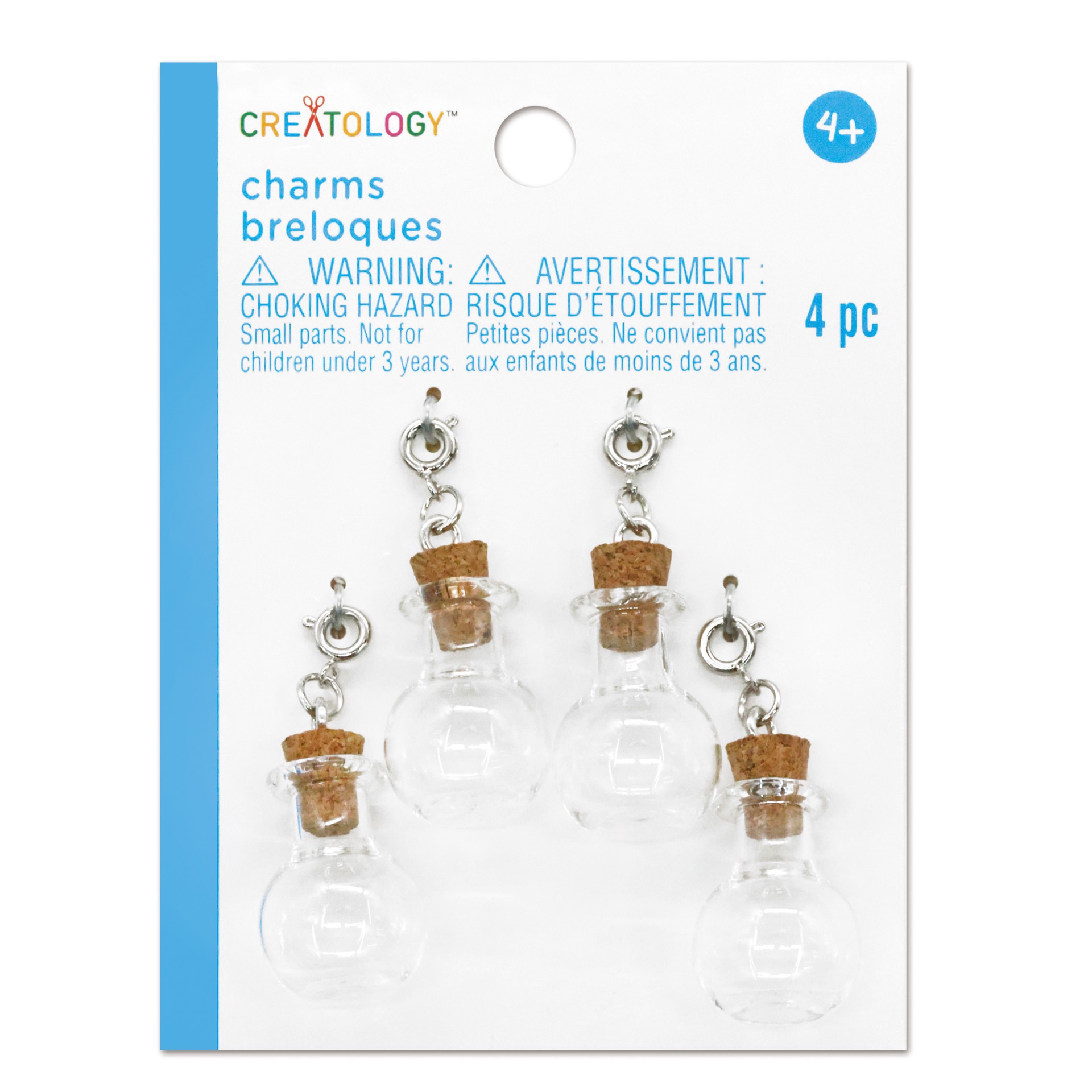 slide 4 of 5, Clear Potion Bottle Charms, 4ct. By Creatology, 4 ct