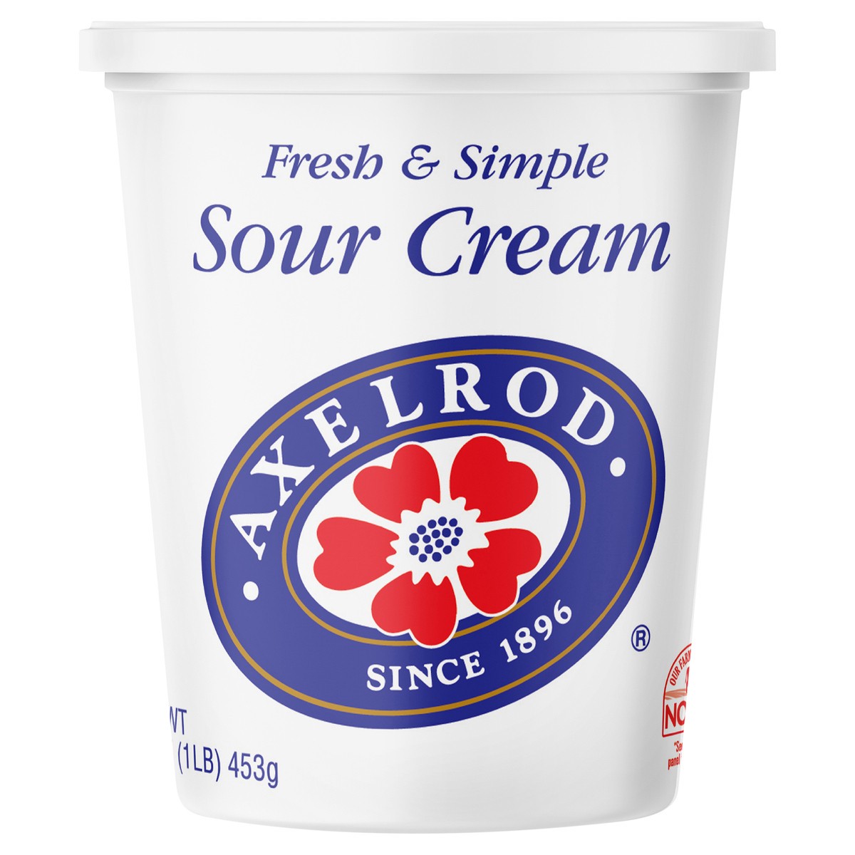 slide 1 of 8, Axelrod Sour Cream, 16 oz