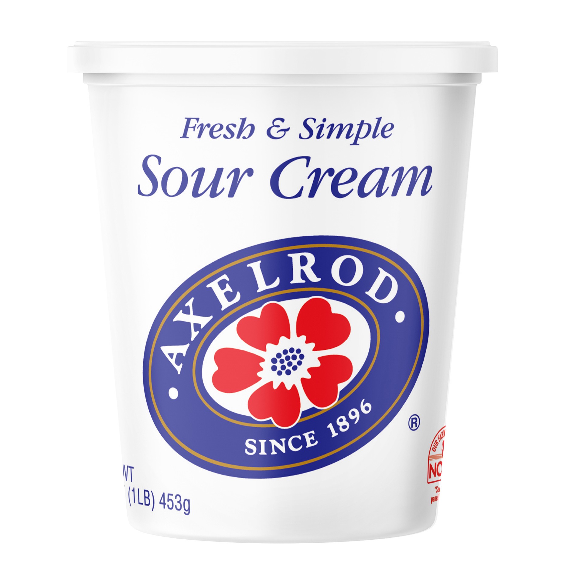 slide 1 of 8, Axelrod Sour Cream, 16 oz