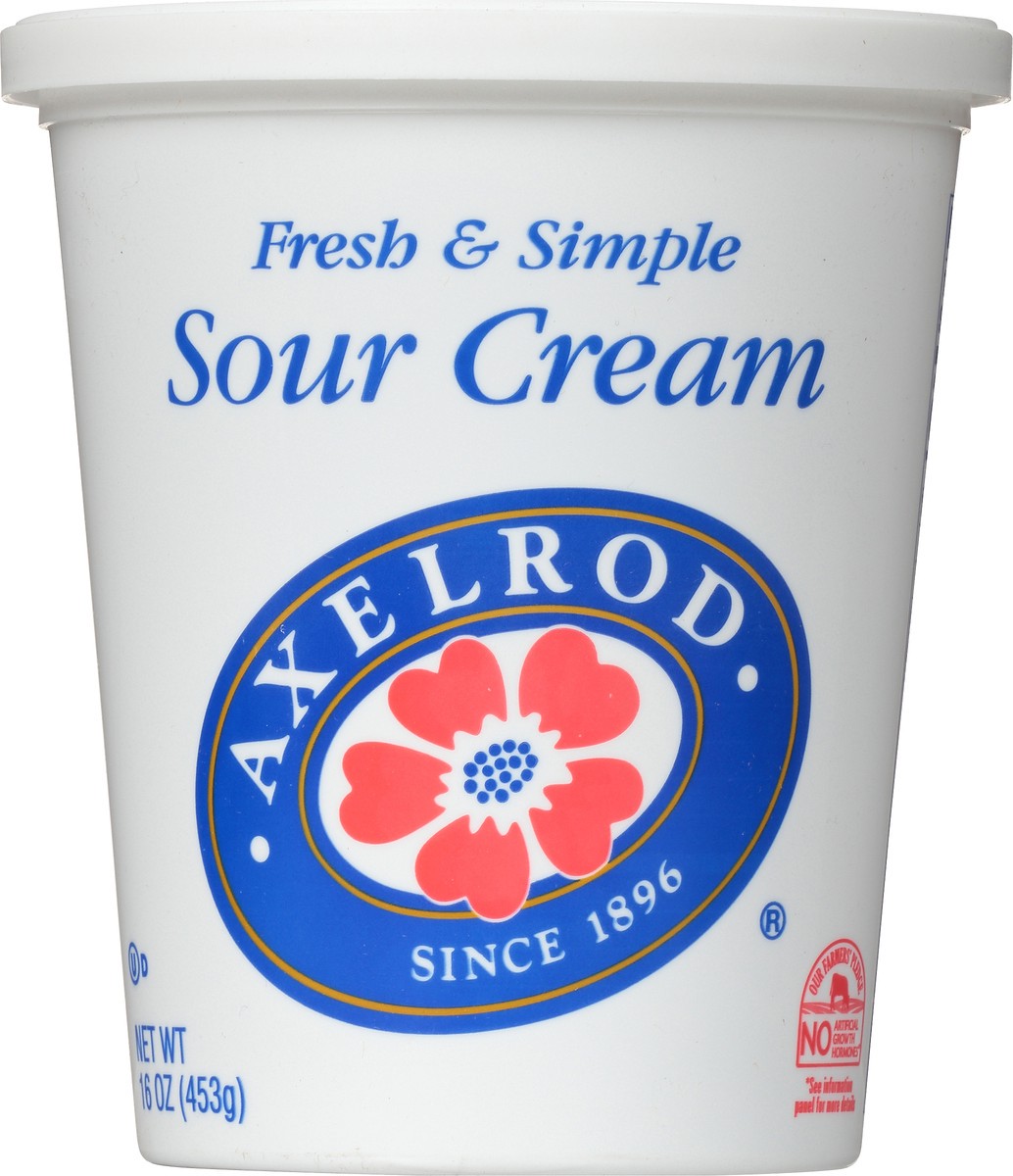 slide 2 of 8, Axelrod Sour Cream, 16 oz