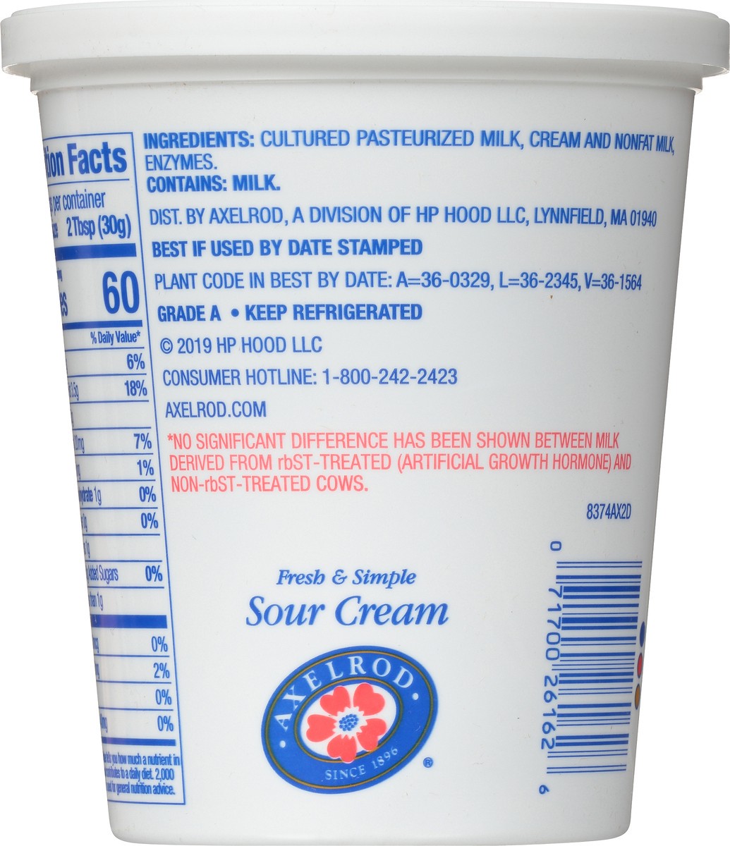 slide 7 of 8, Axelrod Sour Cream, 16 oz