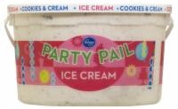slide 1 of 1, Kroger Party Pail Fudge Swirl Ice Cream, 128 fl oz