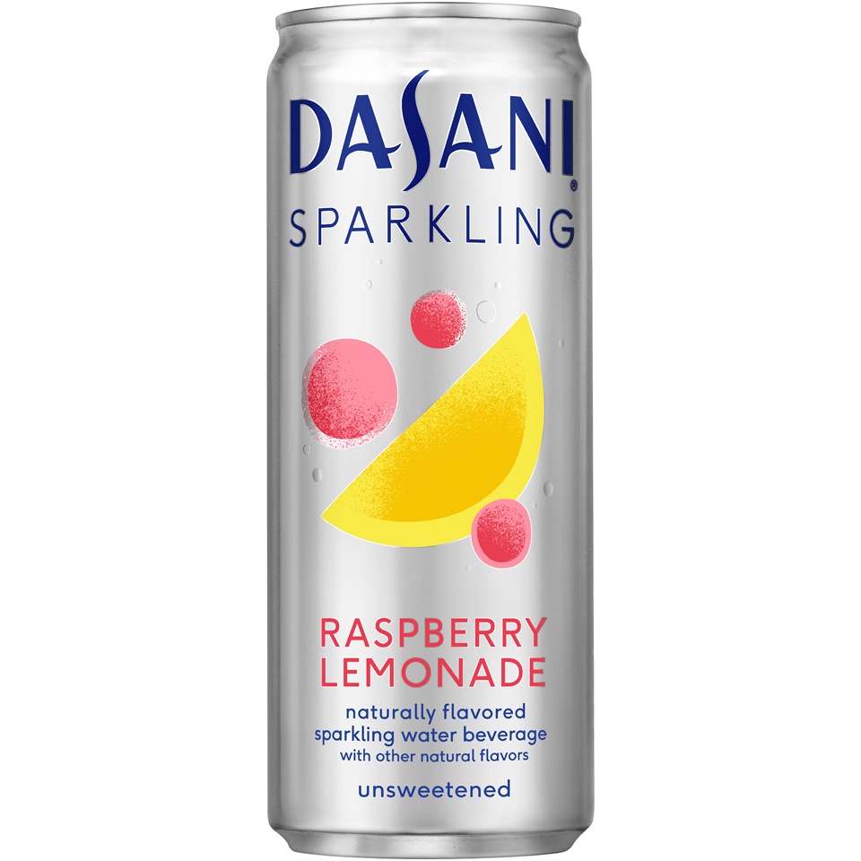 slide 1 of 1, Dasani Sparkling Raspberry Lemonade Water Beverage, 12 fl oz