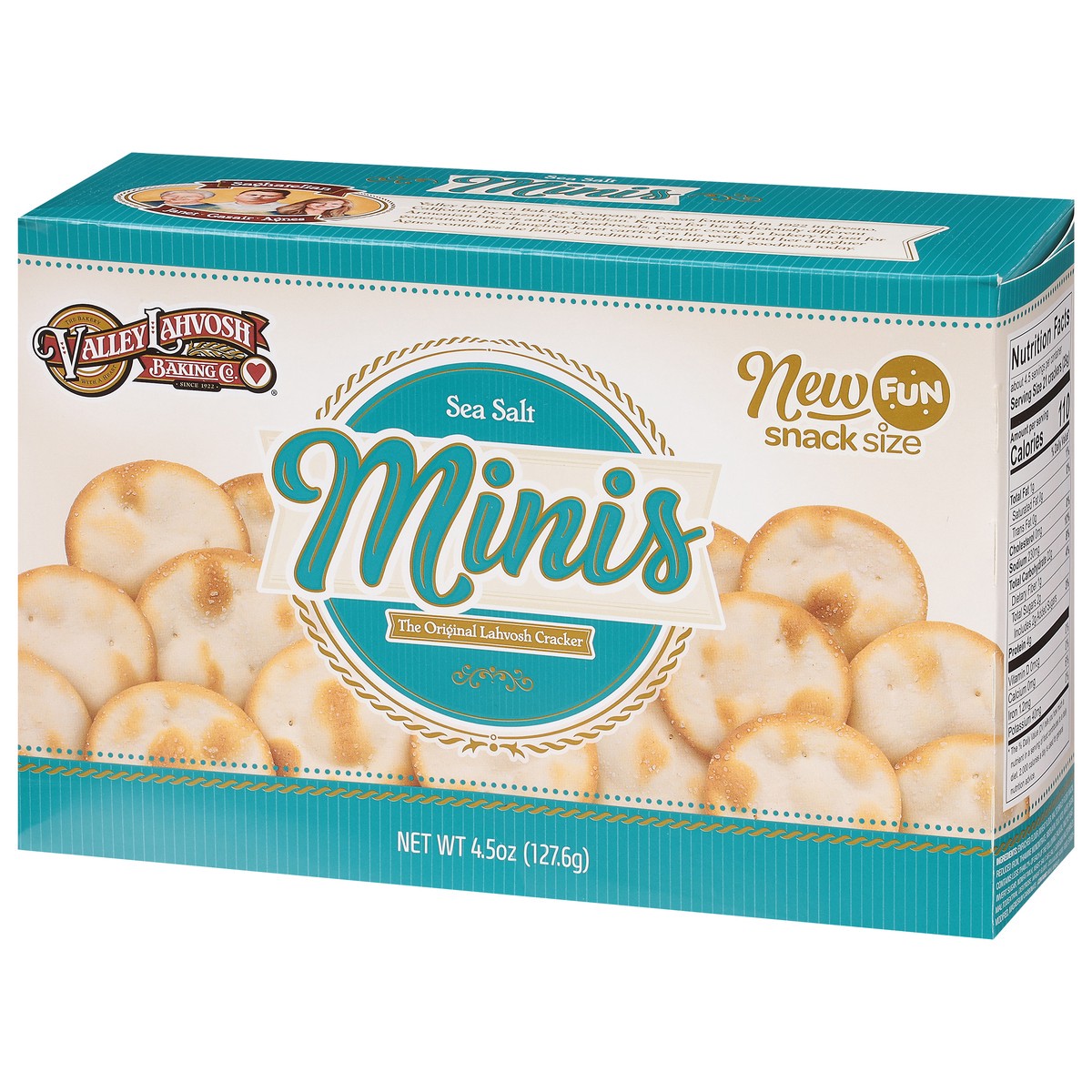 slide 3 of 9, Valley Lahvosh Baking Co. Minis Snack Size Sea Salt Lahvosh Crackers Snack Size 4.5 oz, 4.5 oz