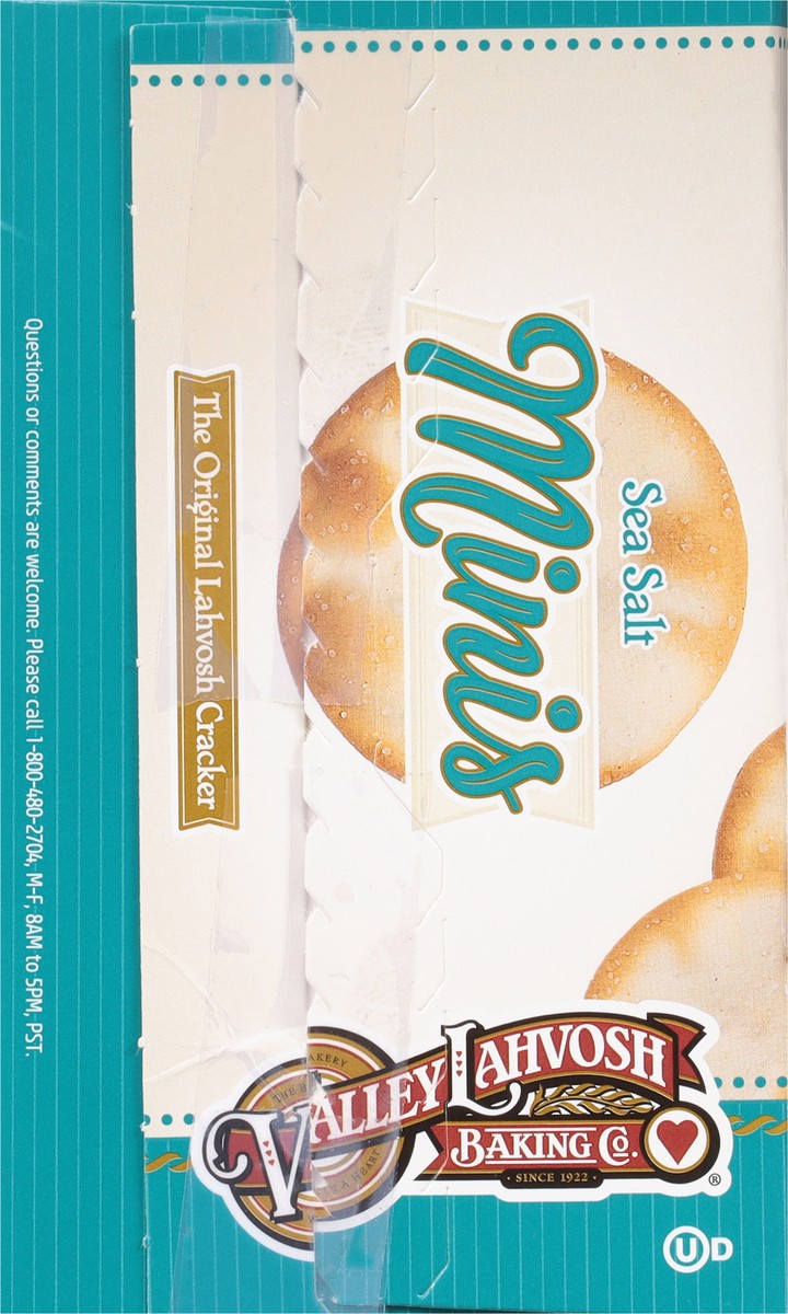 slide 7 of 9, Valley Lahvosh Baking Co. Minis Snack Size Sea Salt Lahvosh Crackers Snack Size 4.5 oz, 4.5 oz