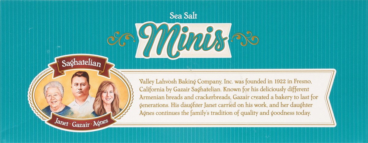 slide 9 of 9, Valley Lahvosh Baking Co. Minis Snack Size Sea Salt Lahvosh Crackers Snack Size 4.5 oz, 4.5 oz