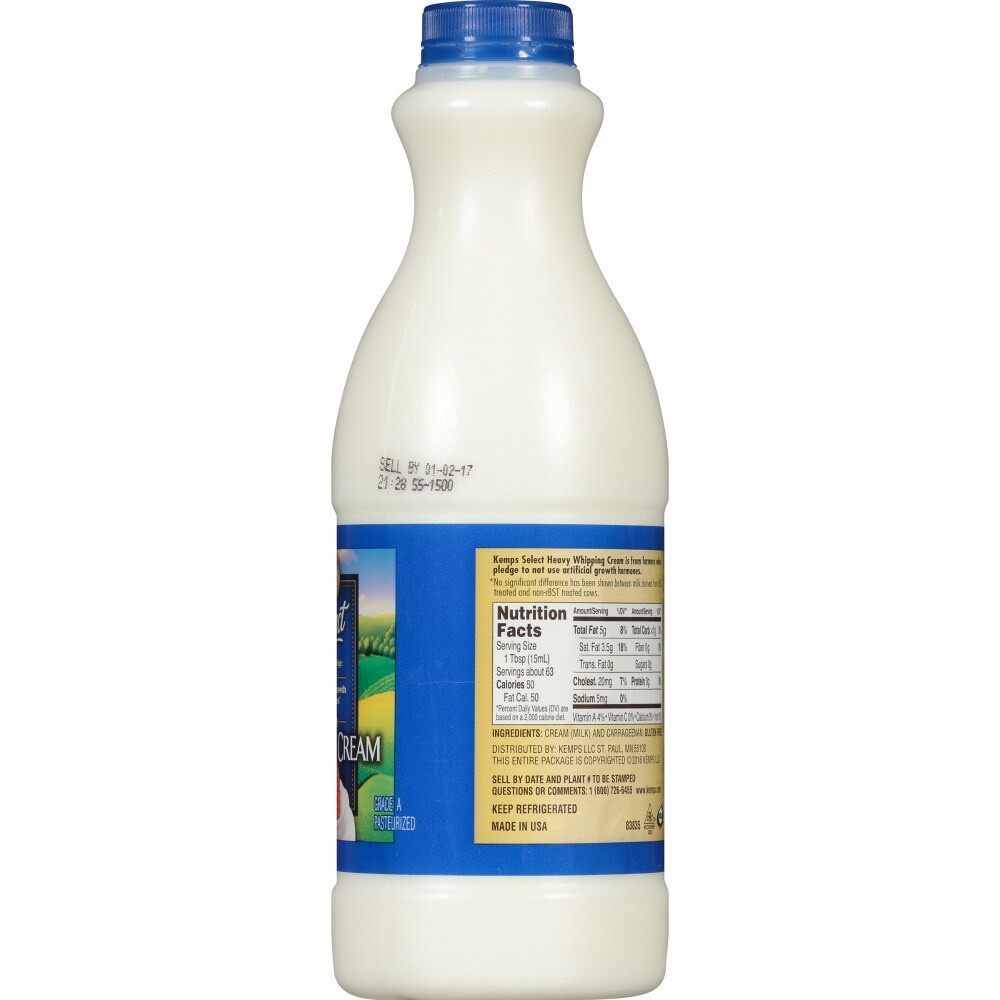 slide 3 of 3, Kemps Select Heavy Whipping Cream, 1 qt