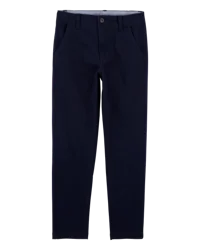 Oshkosh Kid Slim Tapered Chino Pants - Navy Crow Navy 14