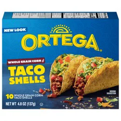 Ortega Whole Grain Corn Taco Shells, 10 Ea, 4.8 oz