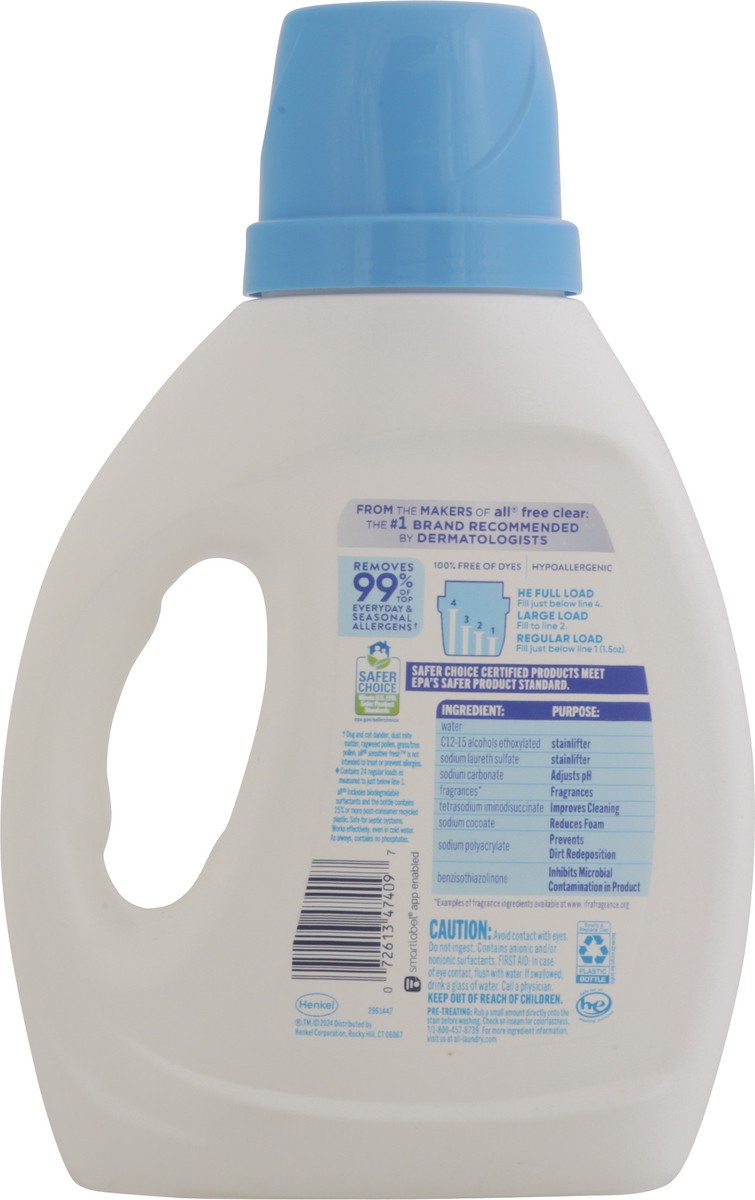 slide 11 of 12, All Liquid Detergent Sensitive Fresh Spring Breeze 24 Loads, 36 fl oz