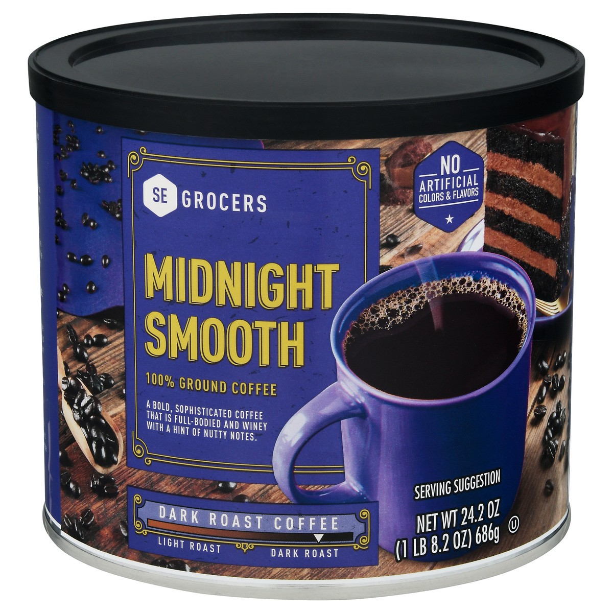 slide 1 of 9, SE Grocers Midnight Smooth- 24 oz, 24 oz