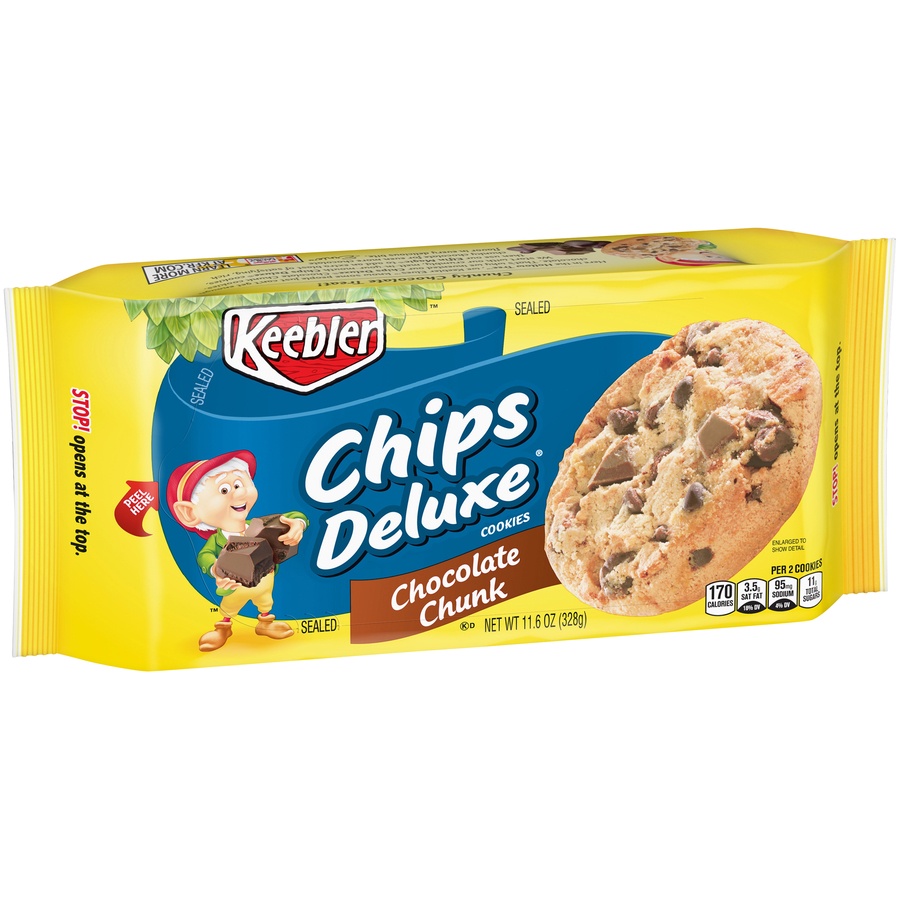 slide 2 of 4, Keebler Chips Deluxe Chocolate Chunk Cookies, 11.5 oz