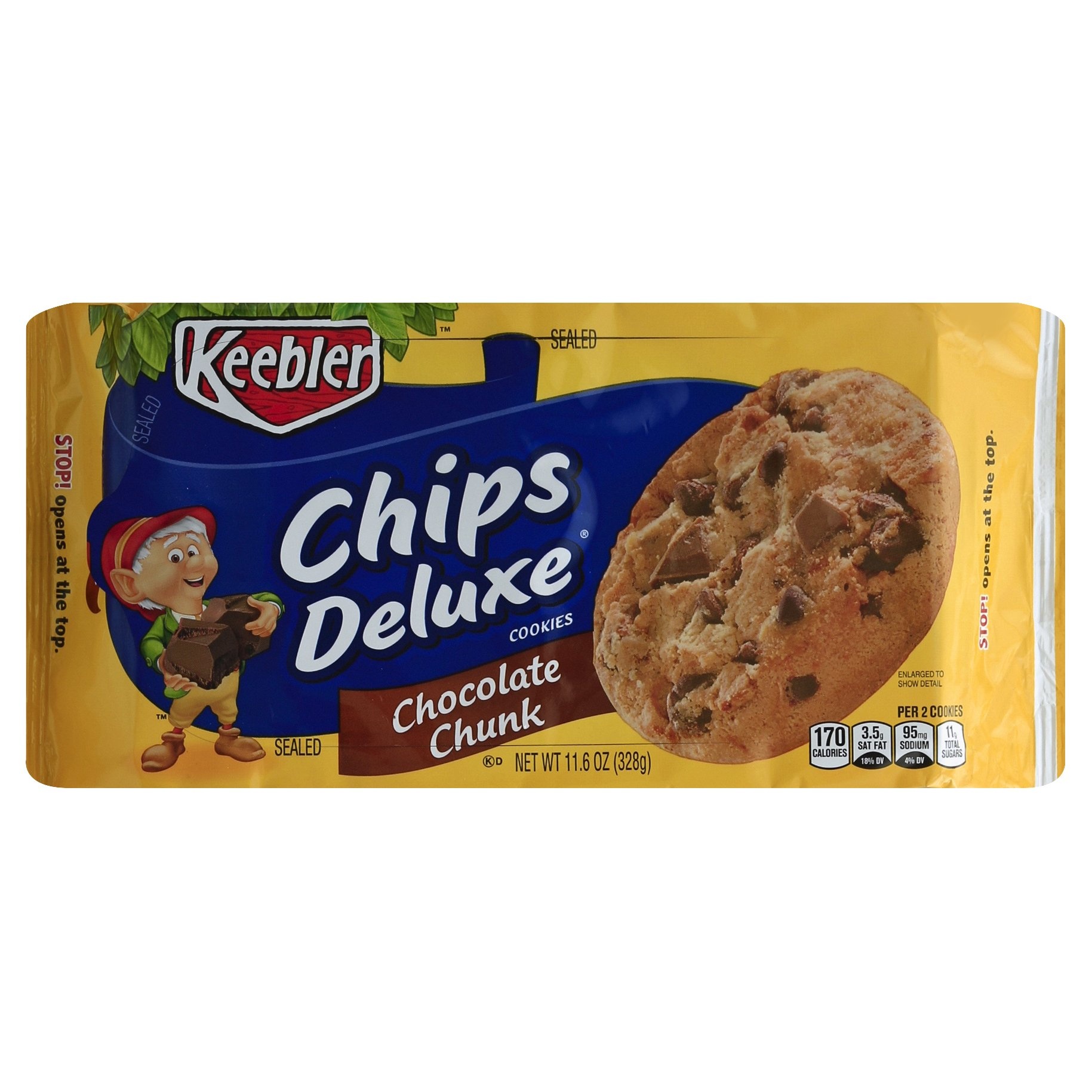slide 1 of 4, Keebler Chips Deluxe Chocolate Chunk Cookies, 11.5 oz