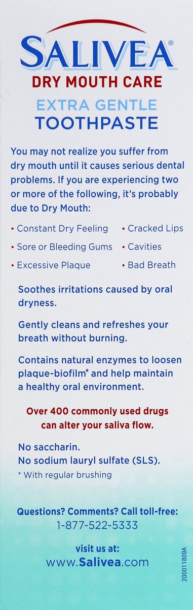 slide 7 of 10, Salivea Toothpaste 4.3 oz, 4.3 oz