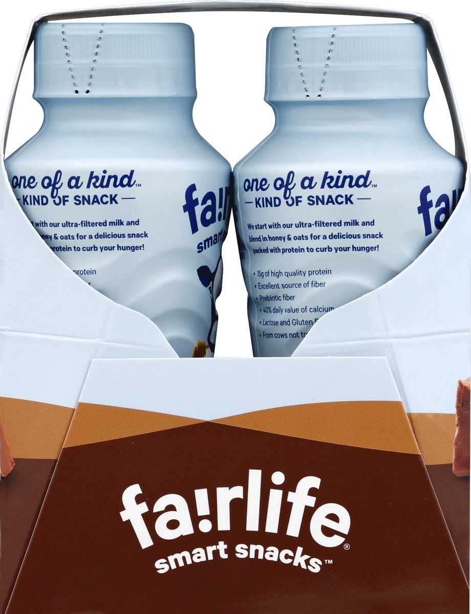 slide 3 of 4, fairlife Smart Milkshakes Milk Chocolate With Honey & Oats, 4 ct; 8 fl oz