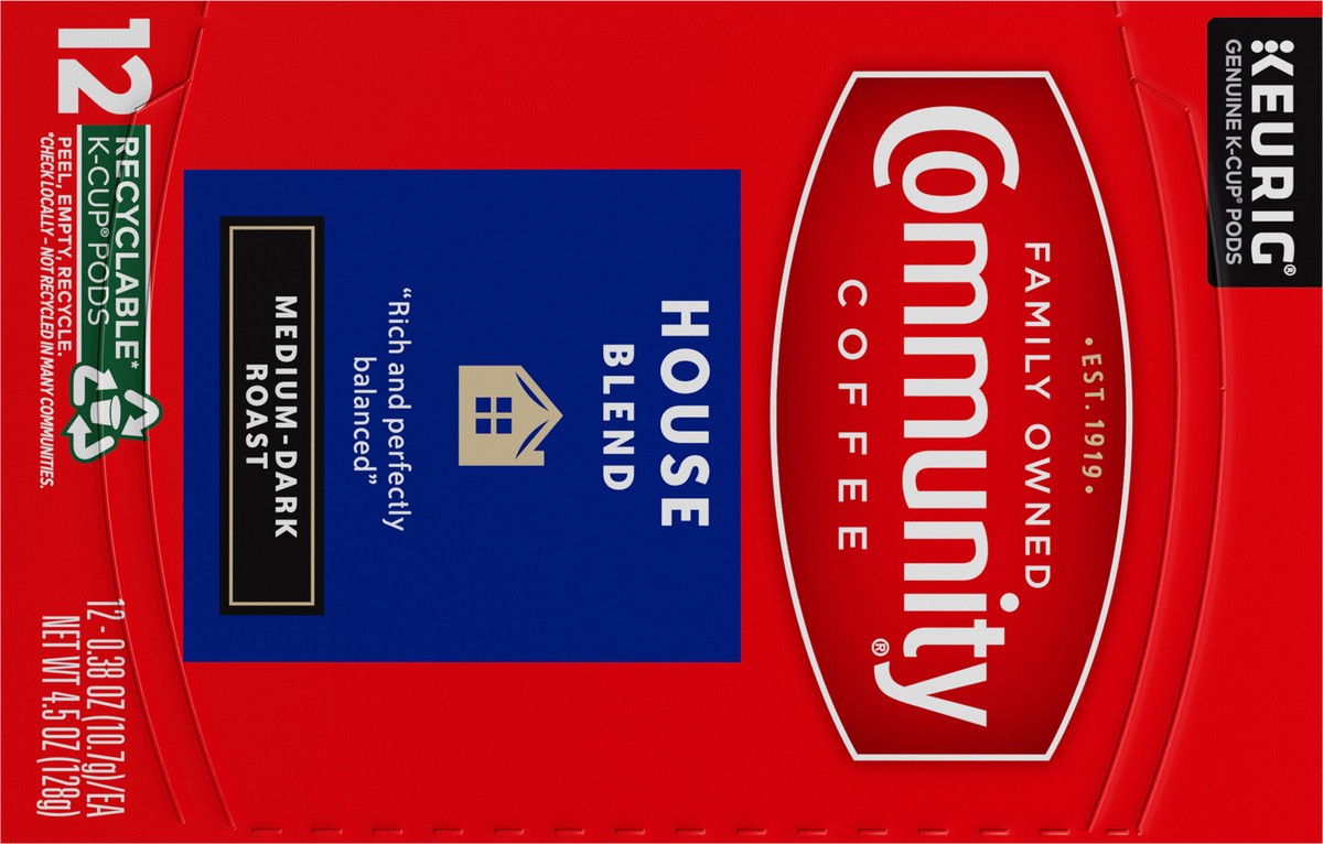 slide 4 of 13, Community Coffee House Blend Single Serve K-Cups - 12 ct, 12 ct