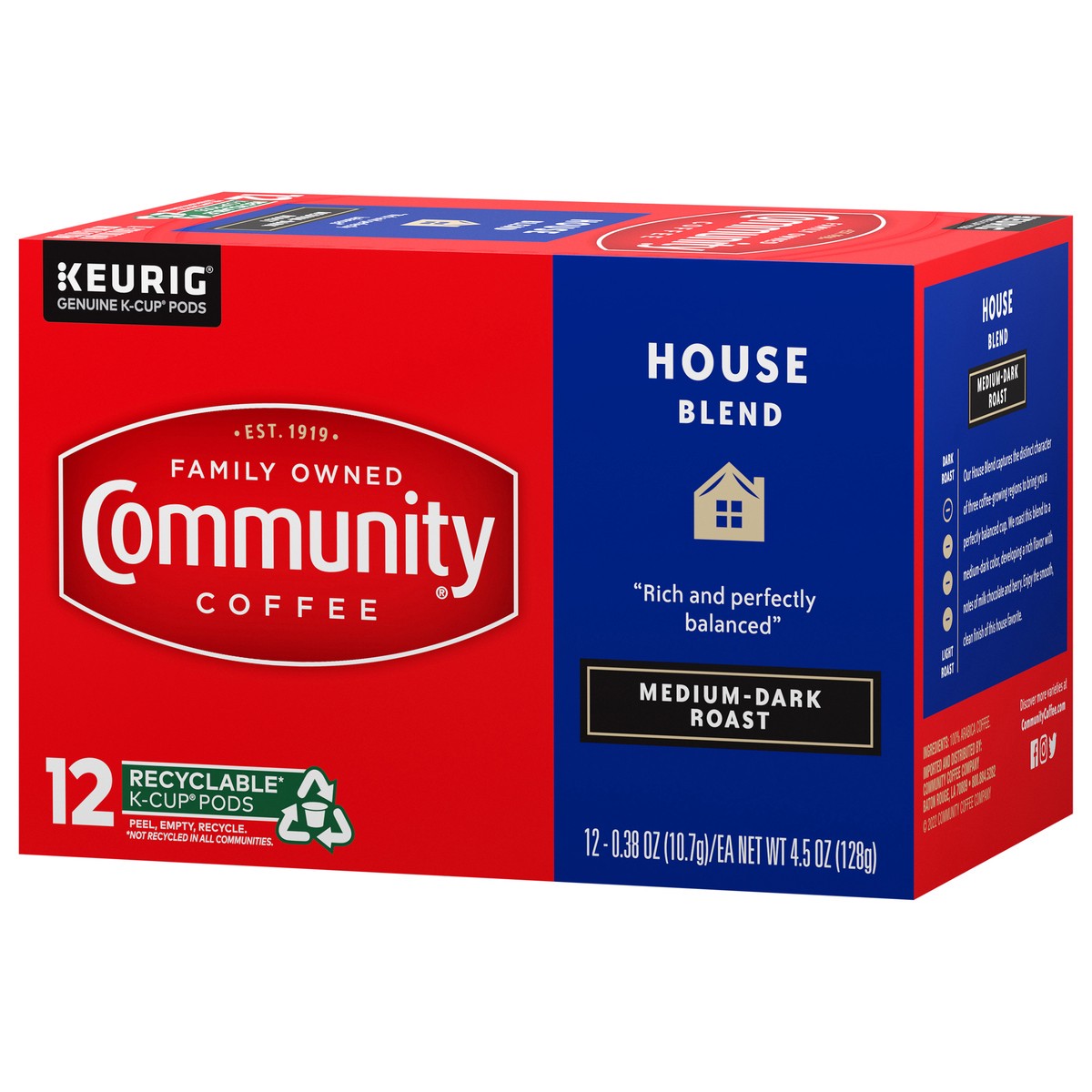 slide 5 of 13, Community Coffee House Blend Single Serve K-Cups - 12 ct, 12 ct