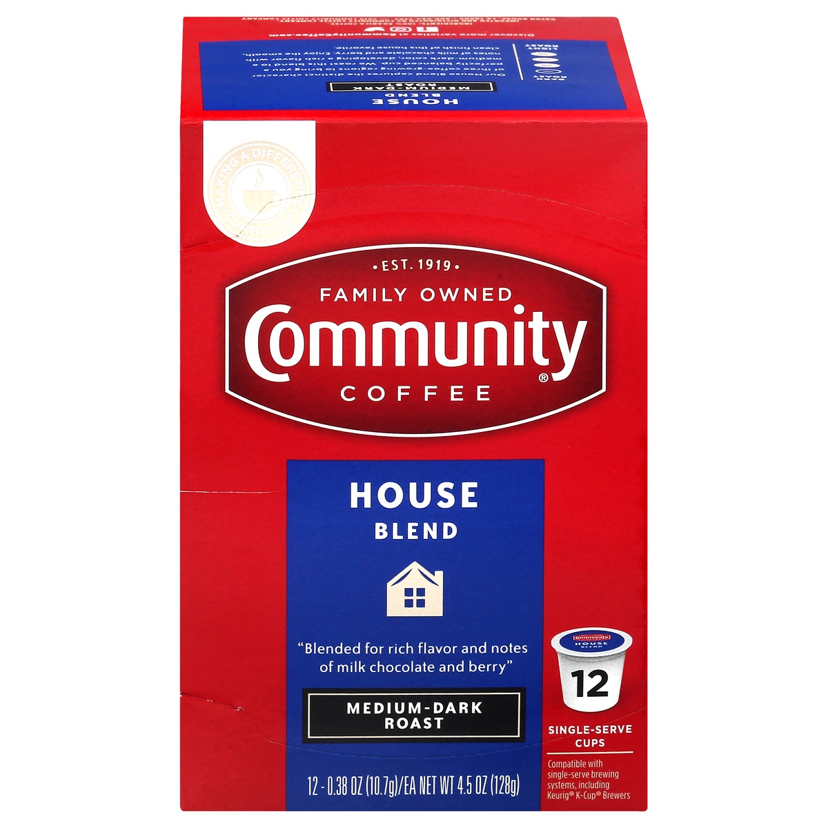 Community Coffee House Blend Single Serve KCups 12 ct Shipt