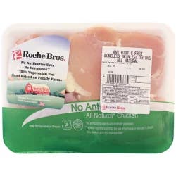 Roche Bros. Antibiotic Free Boneless Chicken Thighs