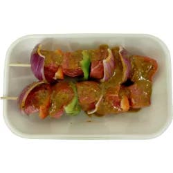 Fresh Marinated Chicken Kabobs With Vegetables - 1 Skewer
