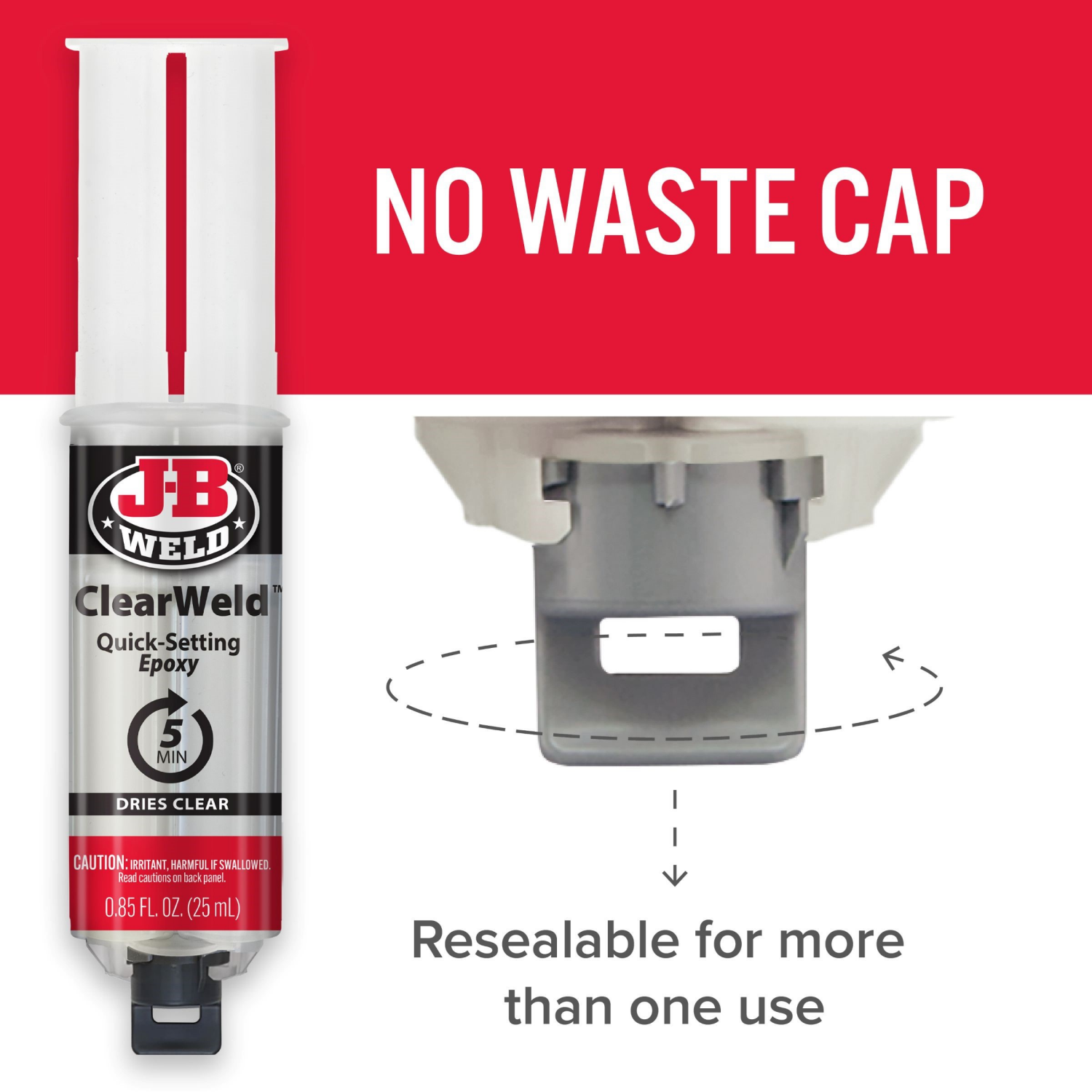 slide 7 of 8, JB Weld J-B Weld Clearweld Syringe 25 Ml., 25 ml