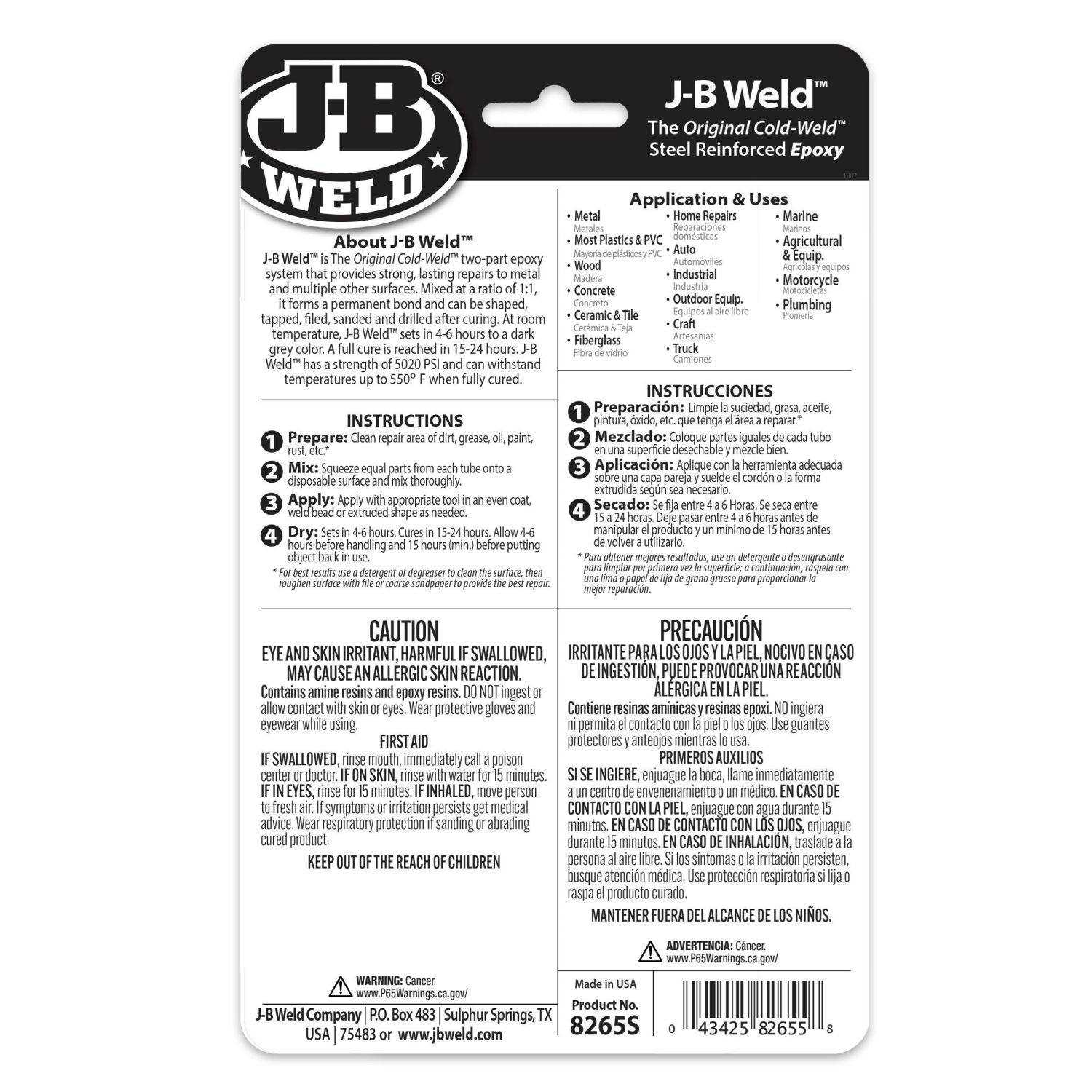 slide 2 of 8, JB Weld J-B Weld Original Cold Weld 2 Oz., 2 oz