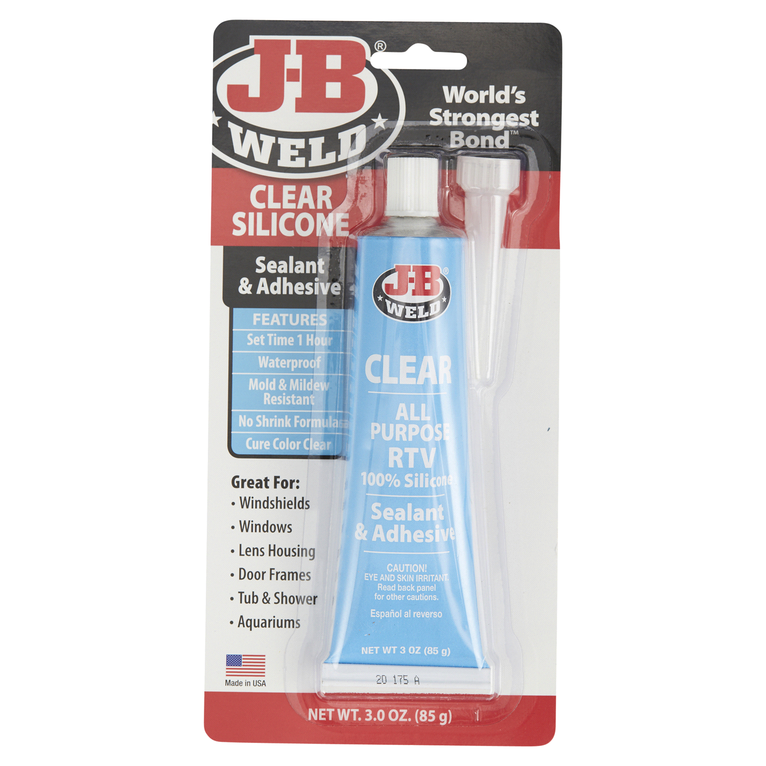 slide 1 of 2, JB Weld J-B Weld Clear RTV Sealant, 1 ct
