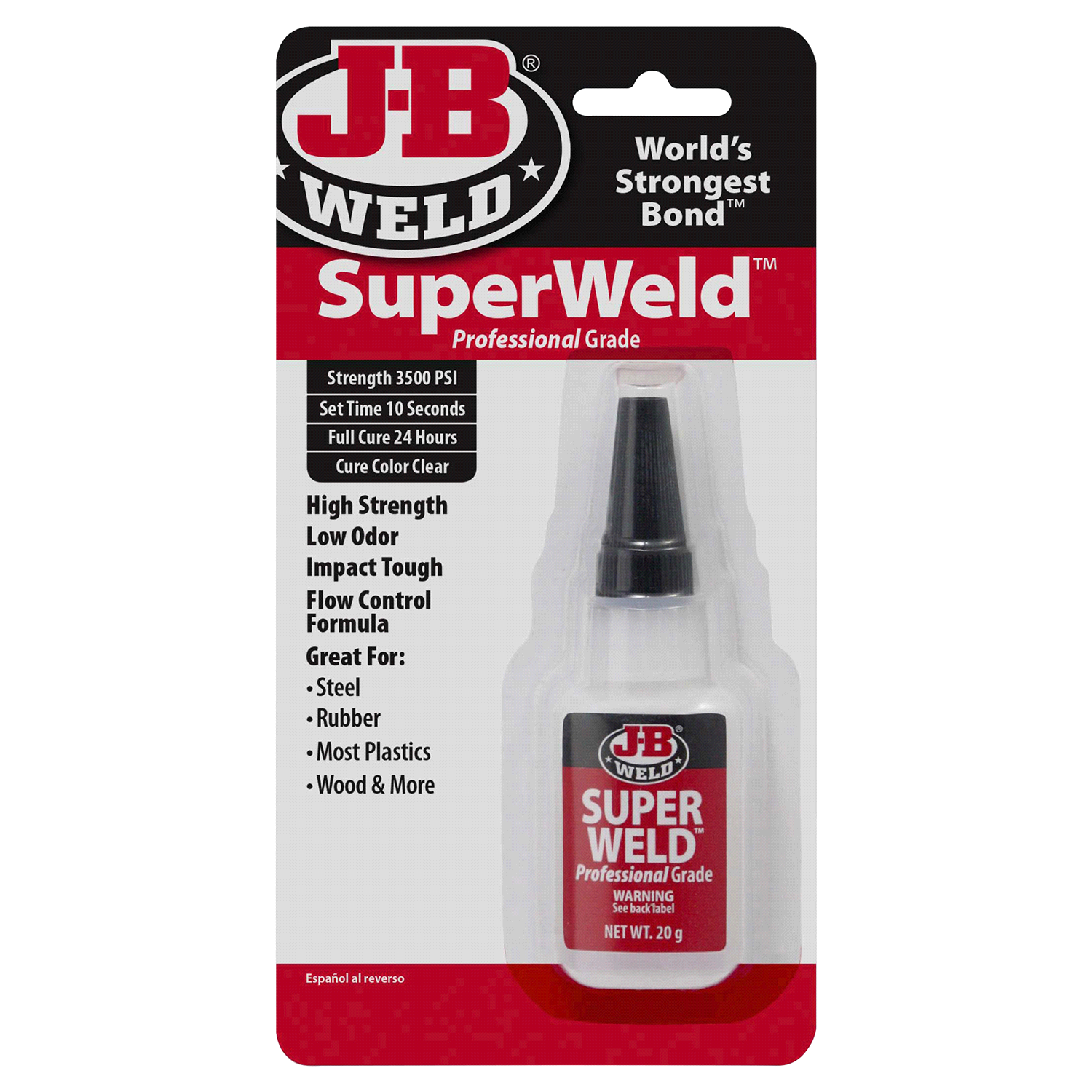 slide 1 of 1, J-B Weld SuperWeld Super Glue, 1 ct