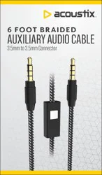 Acoustix Auxiliary Audio Cable - Black