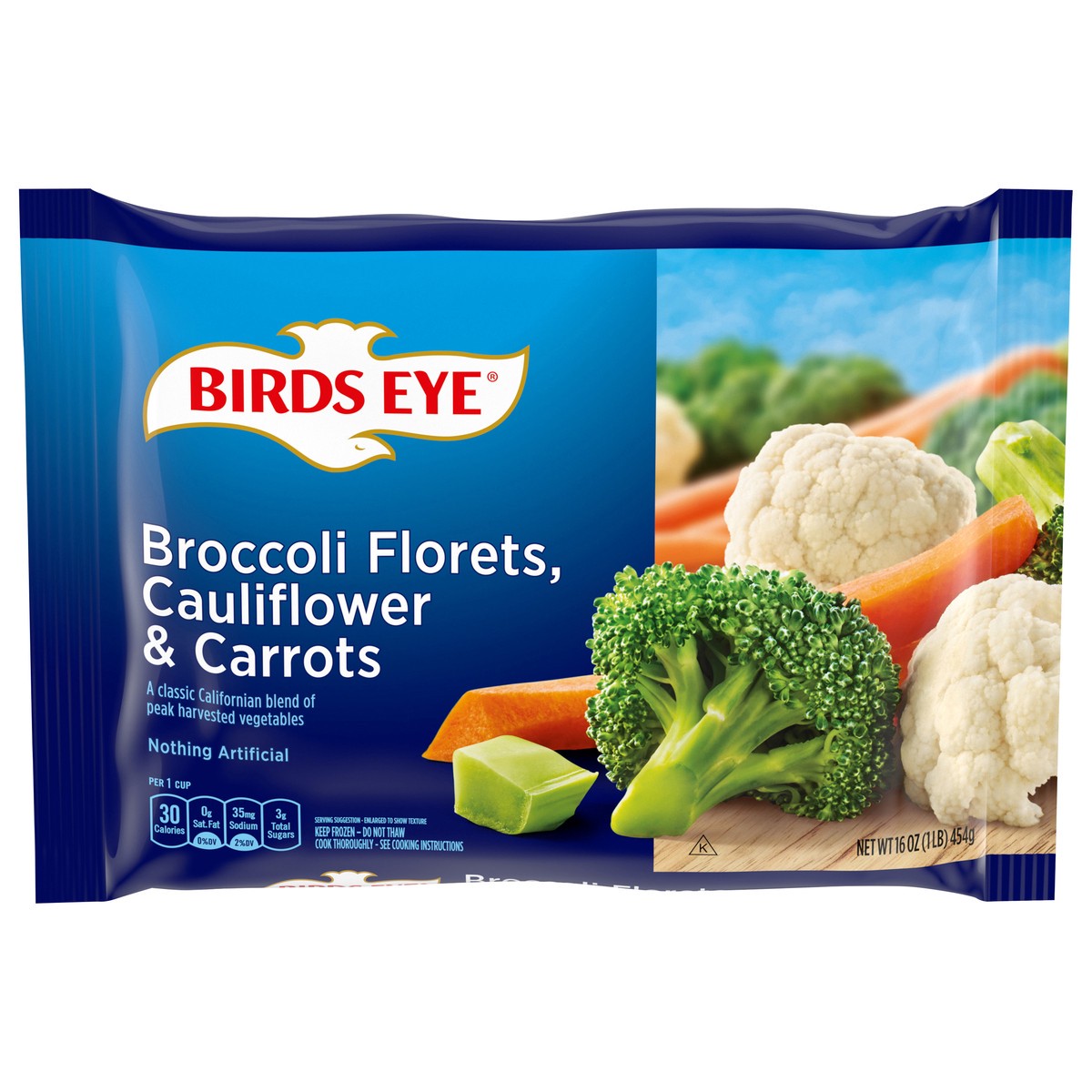 slide 1 of 5, Birds Eye Broccoli Florets, Cauliflower & Carrots 16 oz, 16 oz