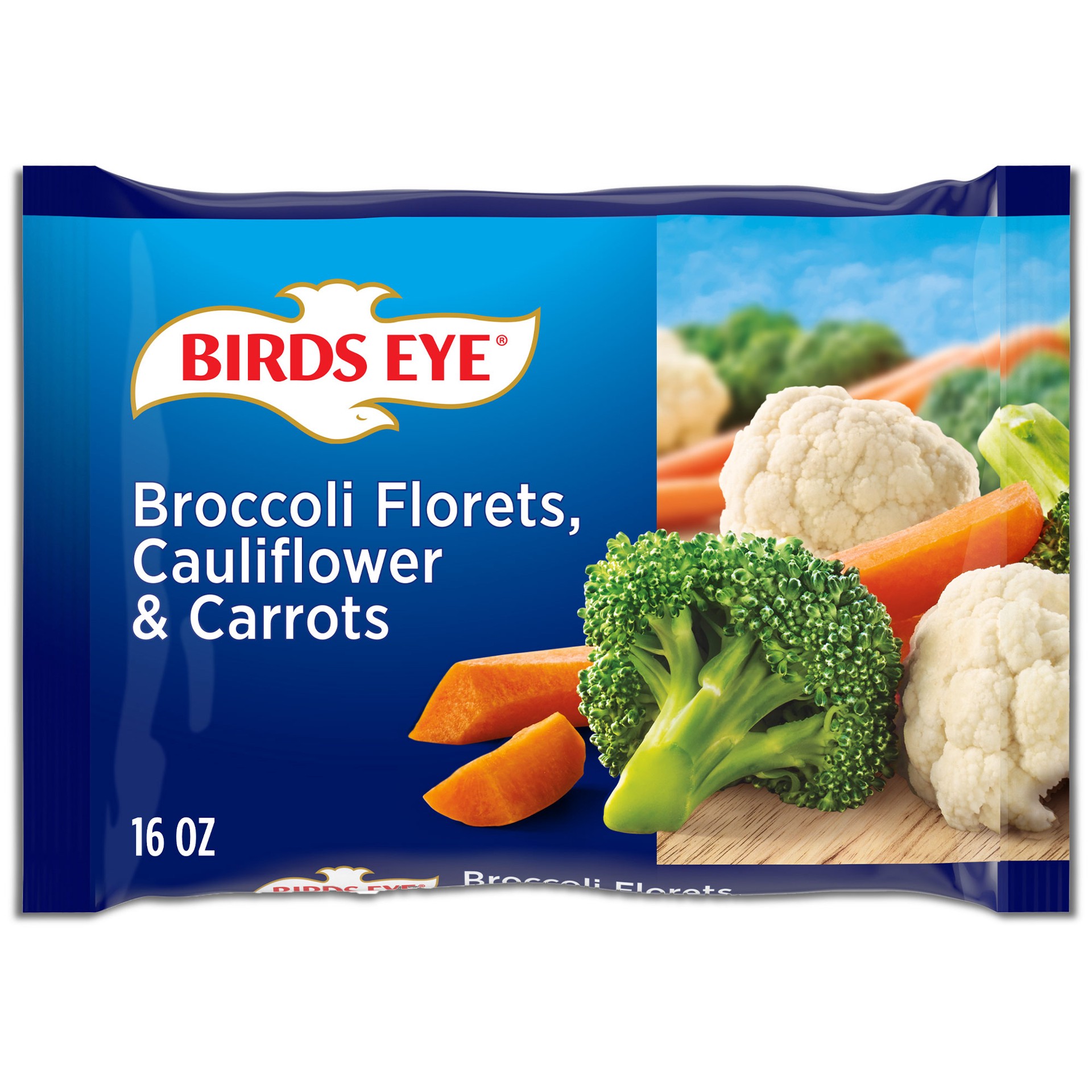 slide 1 of 5, Birds Eye Broccoli Florets, Cauliflower & Carrots 16 oz, 1 lb