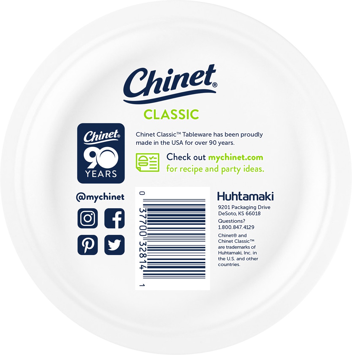 slide 3 of 8, Chinet Classic Dessert Plate 6 3/4in (70 Count), 70 ct