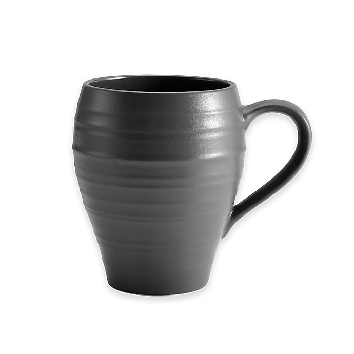 slide 1 of 1, Mikasa Swirl Mug - Graphite, 1 ct