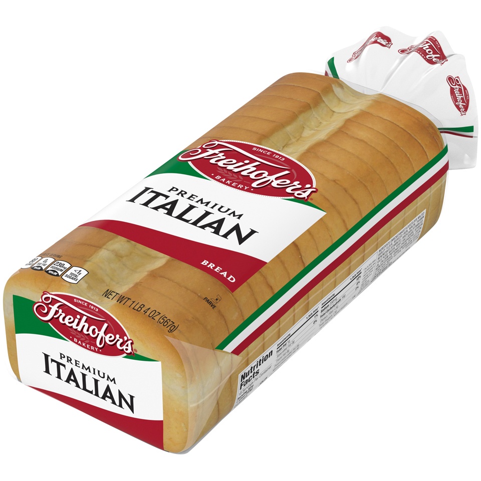 slide 4 of 9, Freihofer's Italian Bread, 20 oz, White Italian Bread, Bag, 1 cnt