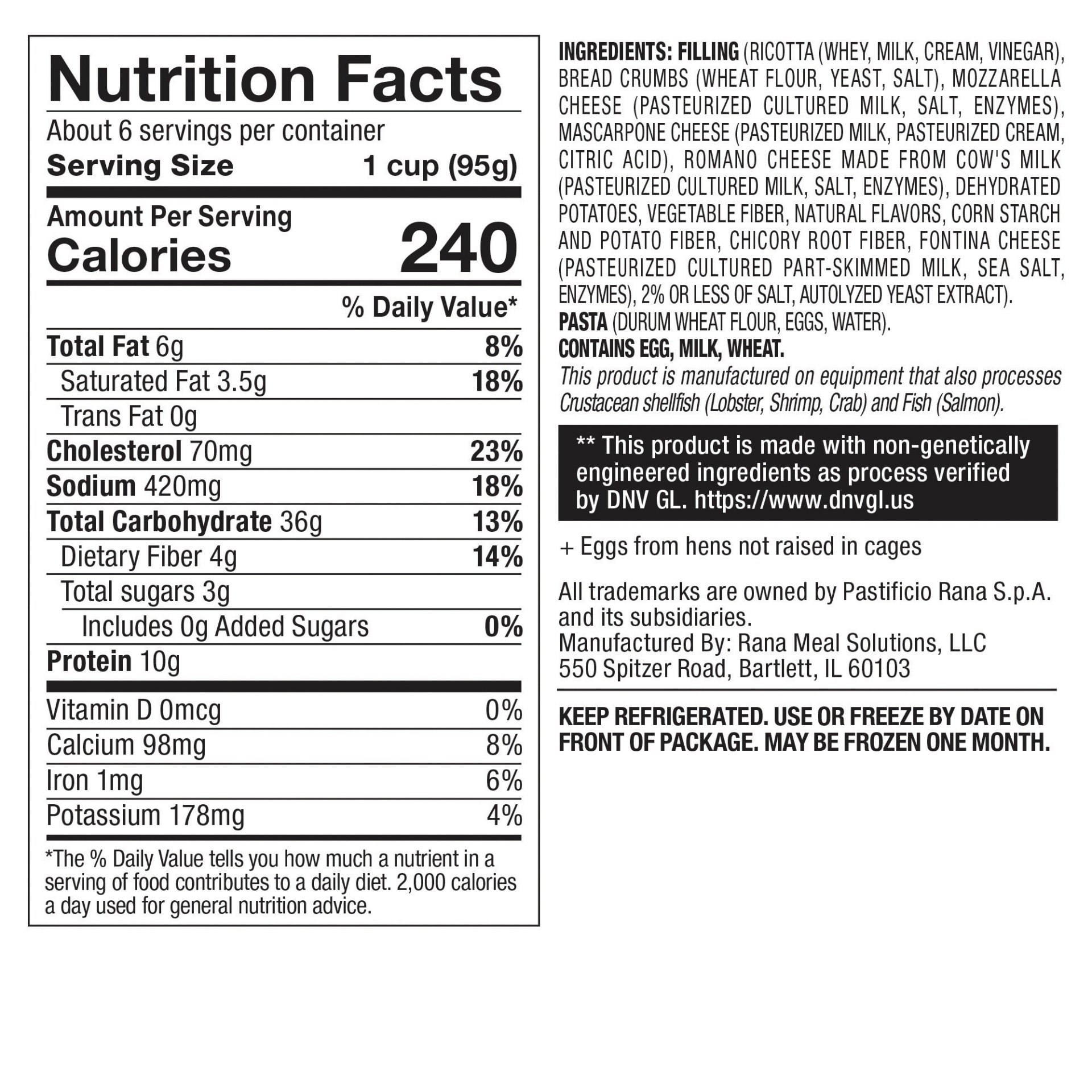 slide 2 of 6, Rana 5 Cheese Tortellini, 20 oz