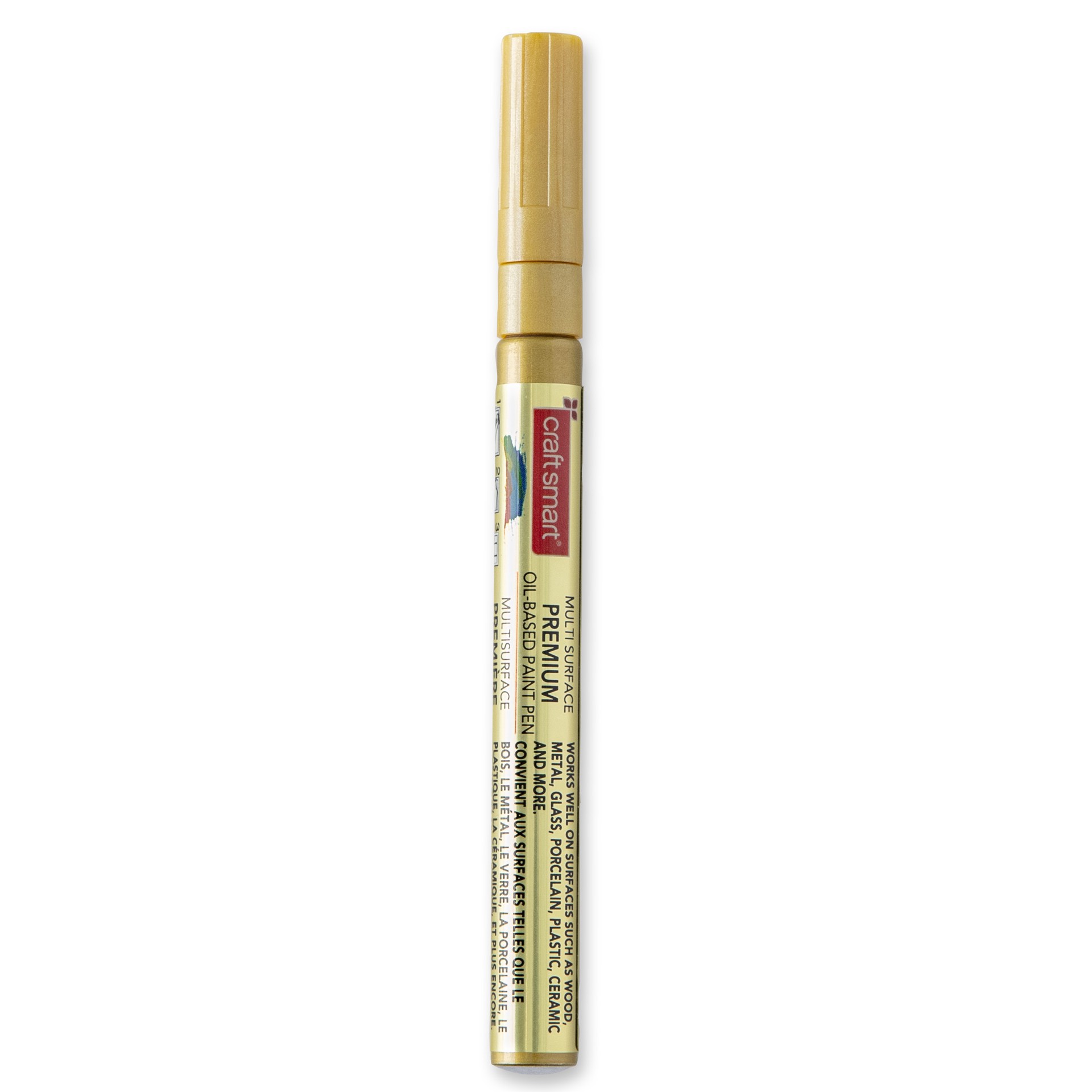 slide 4 of 5, Metallic Fine Tip Multi-Surface Premium Oil-Based Paint Pen By Craft Smart, 1 ct