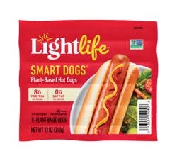 Lightlife Hot Dogs, Plant-Based