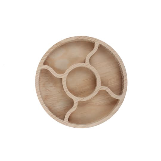 slide 1 of 2, Wood Circle Sorting Tray By Creatology, 8 in x 8 in x 0.9 in