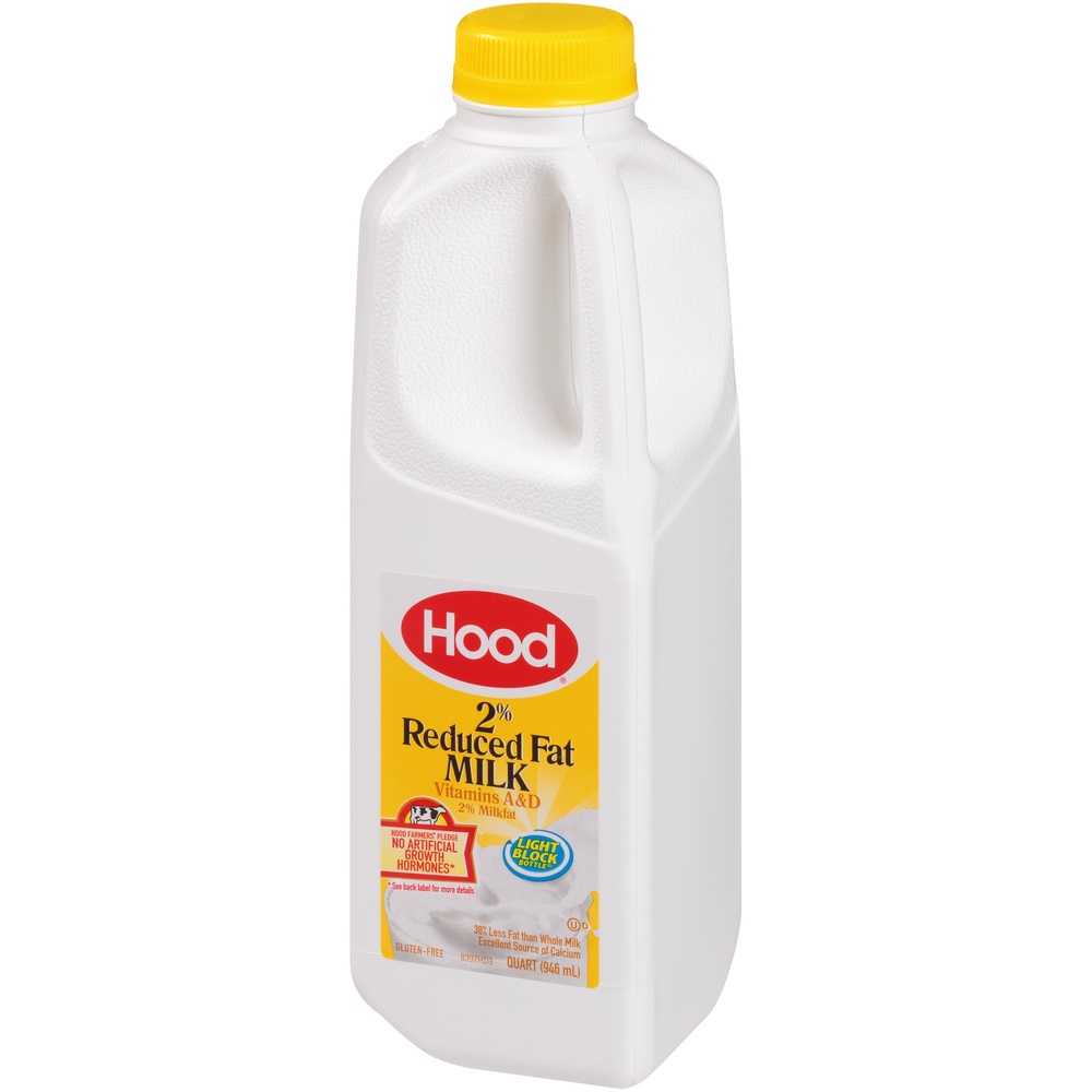 slide 8 of 8, Hood 2% Reduced Fat Milk, 32 oz, 1 qt