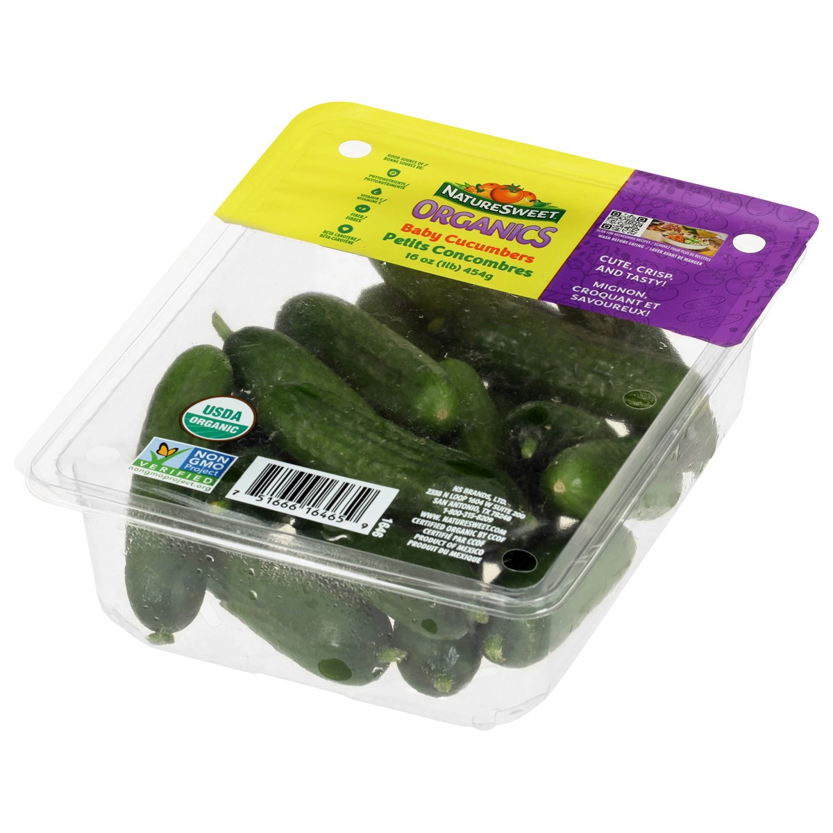 slide 4 of 4, Naturesweet Organic Baby Cucumbers - 0.5 Lb, 0.5 lb