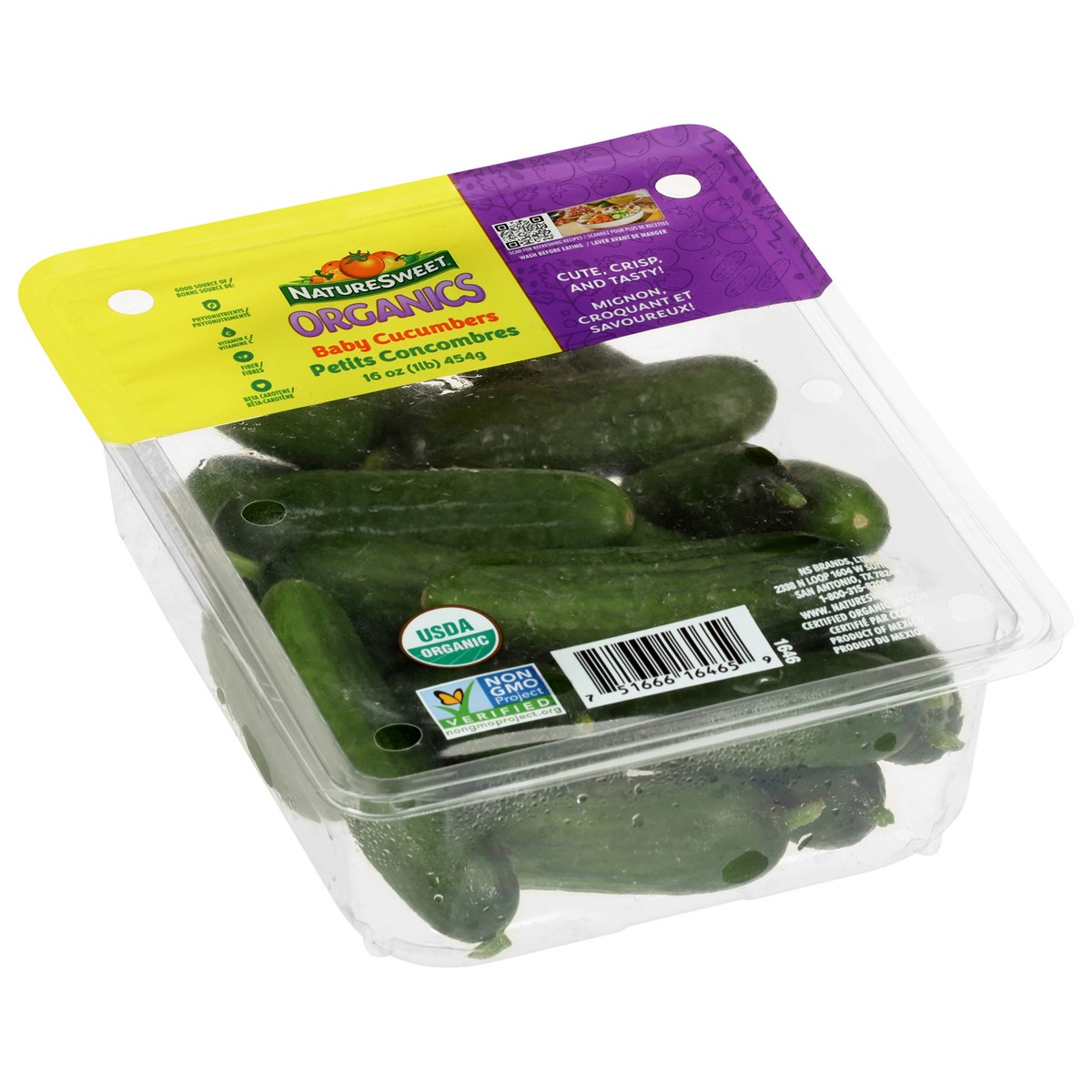 slide 2 of 4, Naturesweet Organic Baby Cucumbers - 0.5 Lb, 0.5 lb