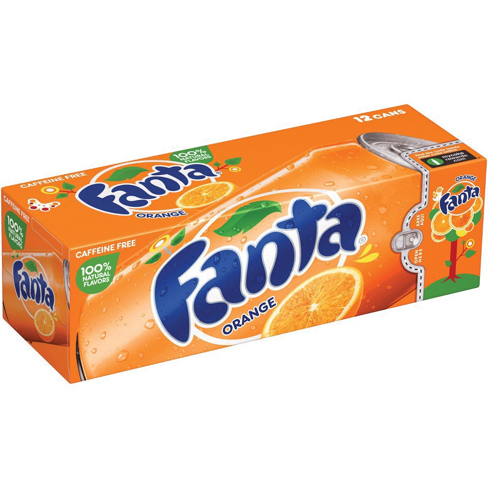 slide 71 of 95, Fanta Orange Soda Fridge Pack Cans, 12 fl oz, 12 Pack, 12 ct