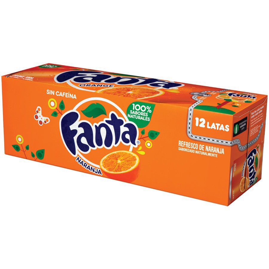 slide 22 of 95, Fanta Orange Soda Fridge Pack Cans, 12 fl oz, 12 Pack, 12 ct