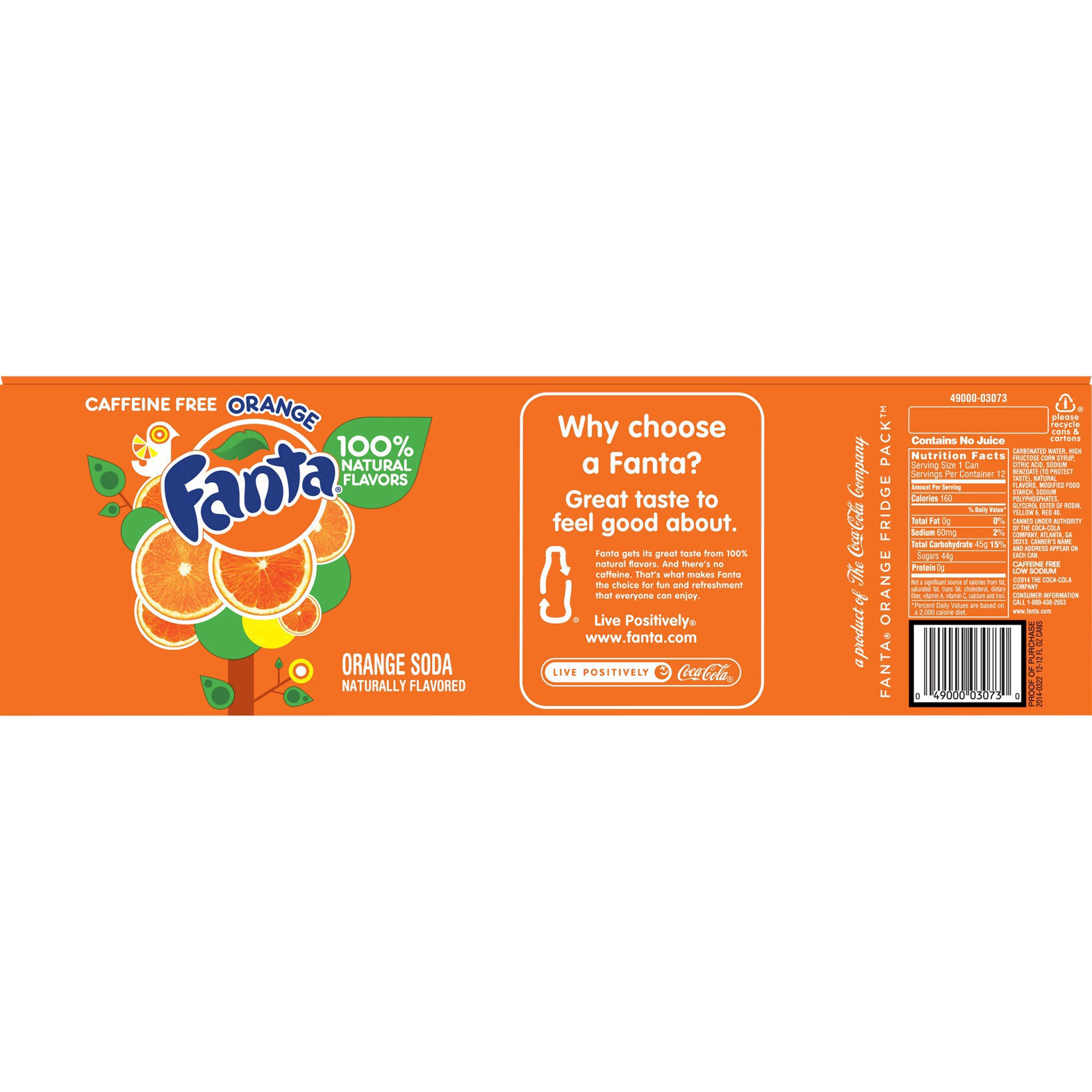 slide 2 of 95, Fanta Orange Soda Fridge Pack Cans, 12 fl oz, 12 Pack, 12 ct