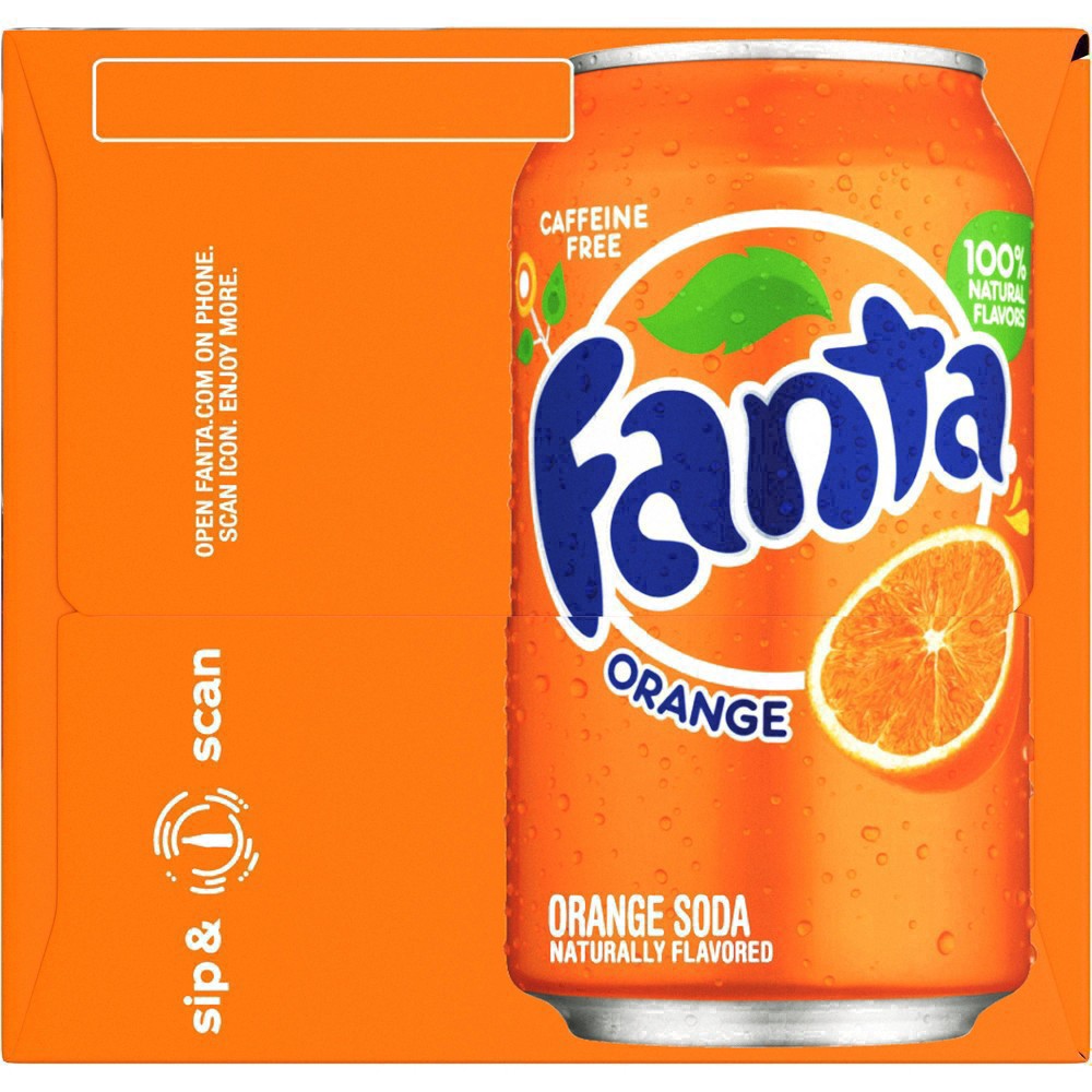 slide 5 of 95, Fanta Orange Soda Fridge Pack Cans, 12 fl oz, 12 Pack, 12 ct