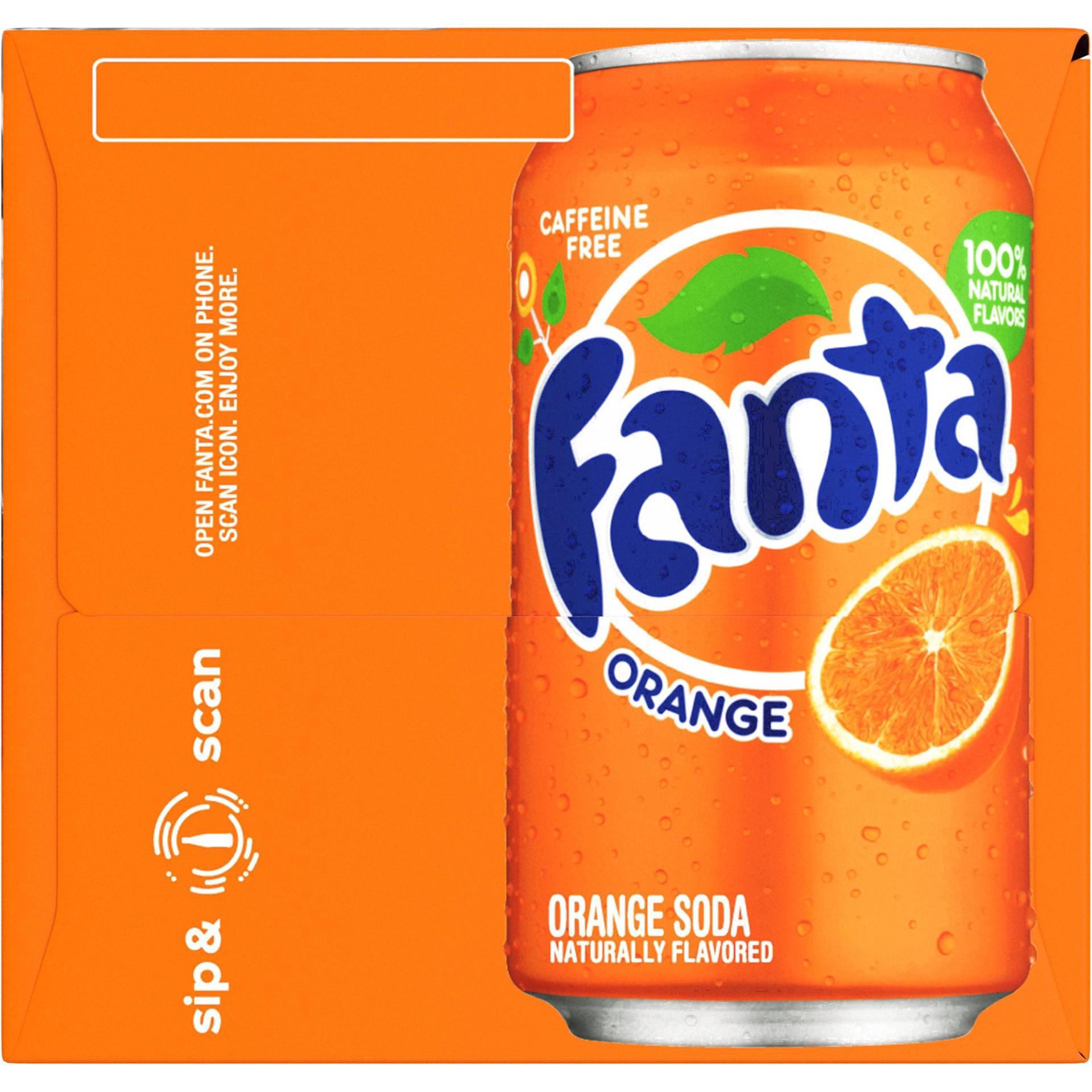 slide 36 of 95, Fanta Orange Soda Fridge Pack Cans, 12 fl oz, 12 Pack, 12 ct