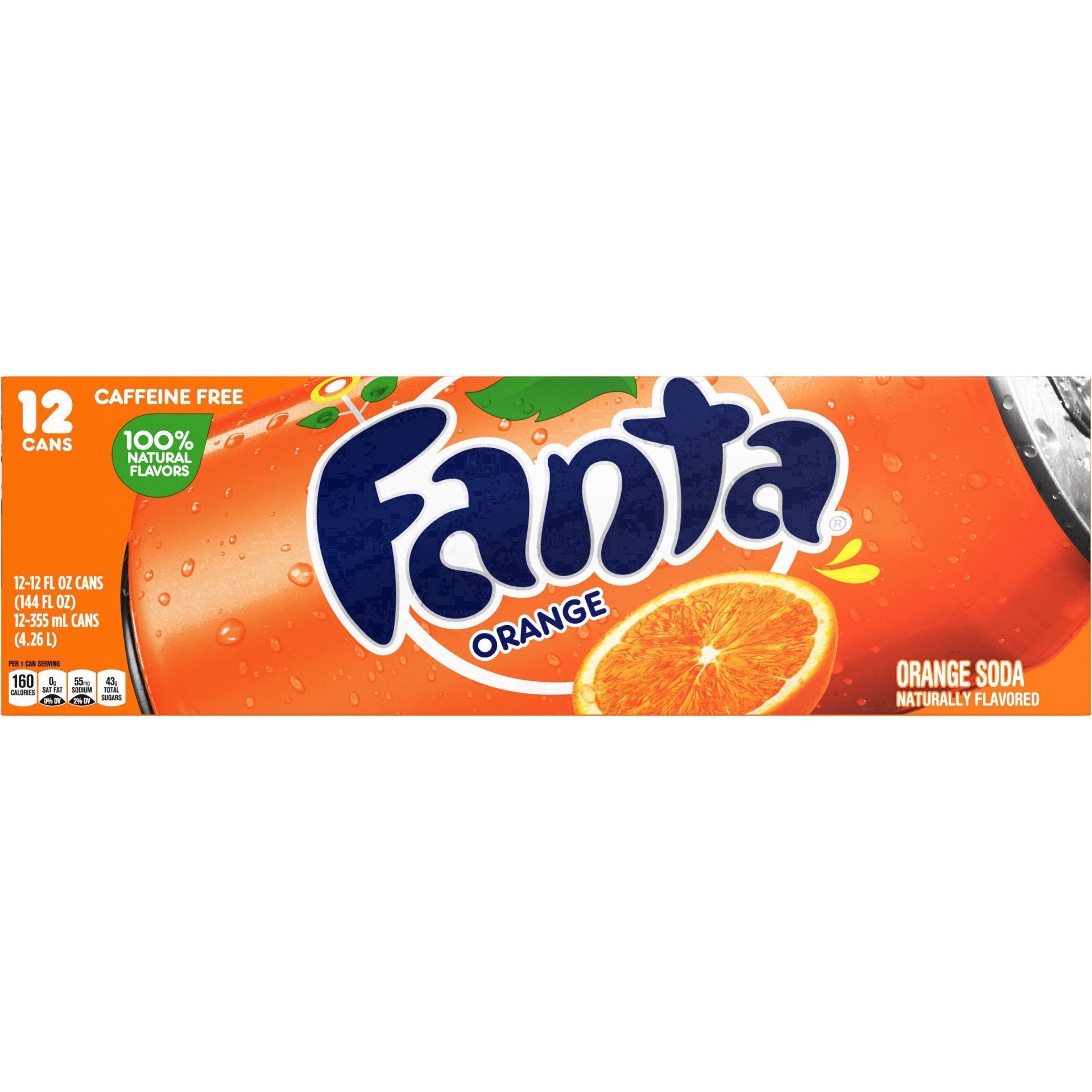 slide 77 of 95, Fanta Orange Soda Fridge Pack Cans, 12 fl oz, 12 Pack, 12 ct